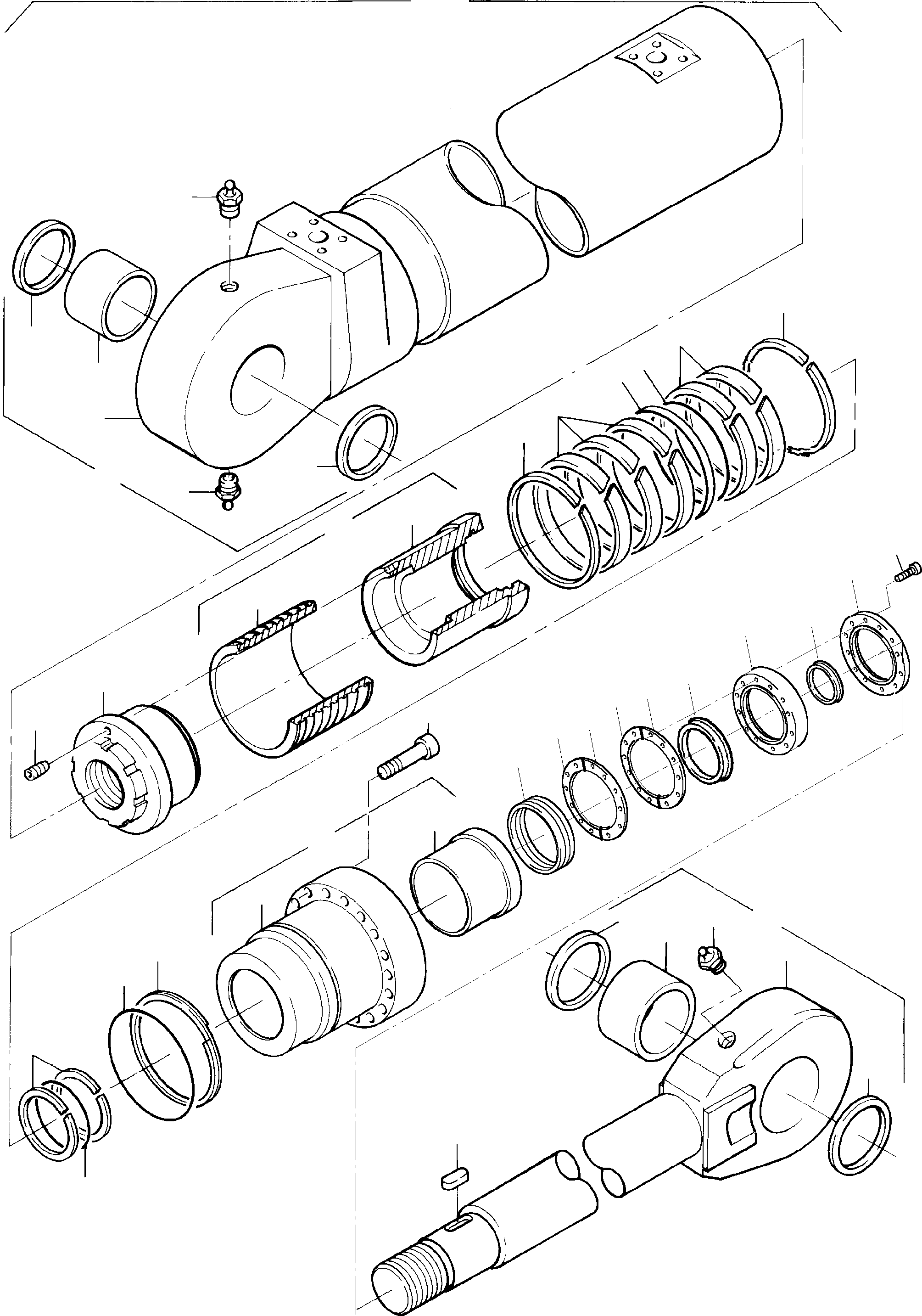 Piston rod assy. consist. of fig-no: 04-06 and 31 769 930 73 KOMATSU