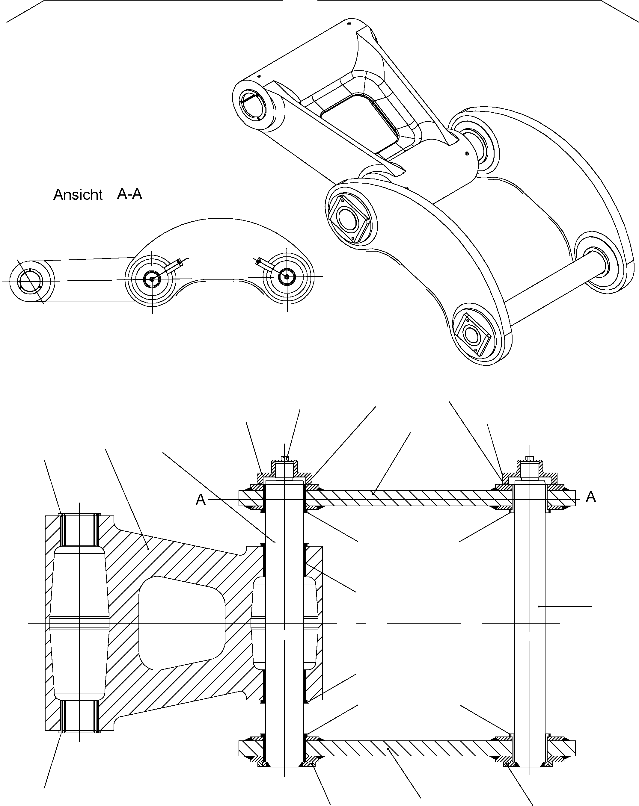 Steering and rod, assy 902 940 40 KOMATSU