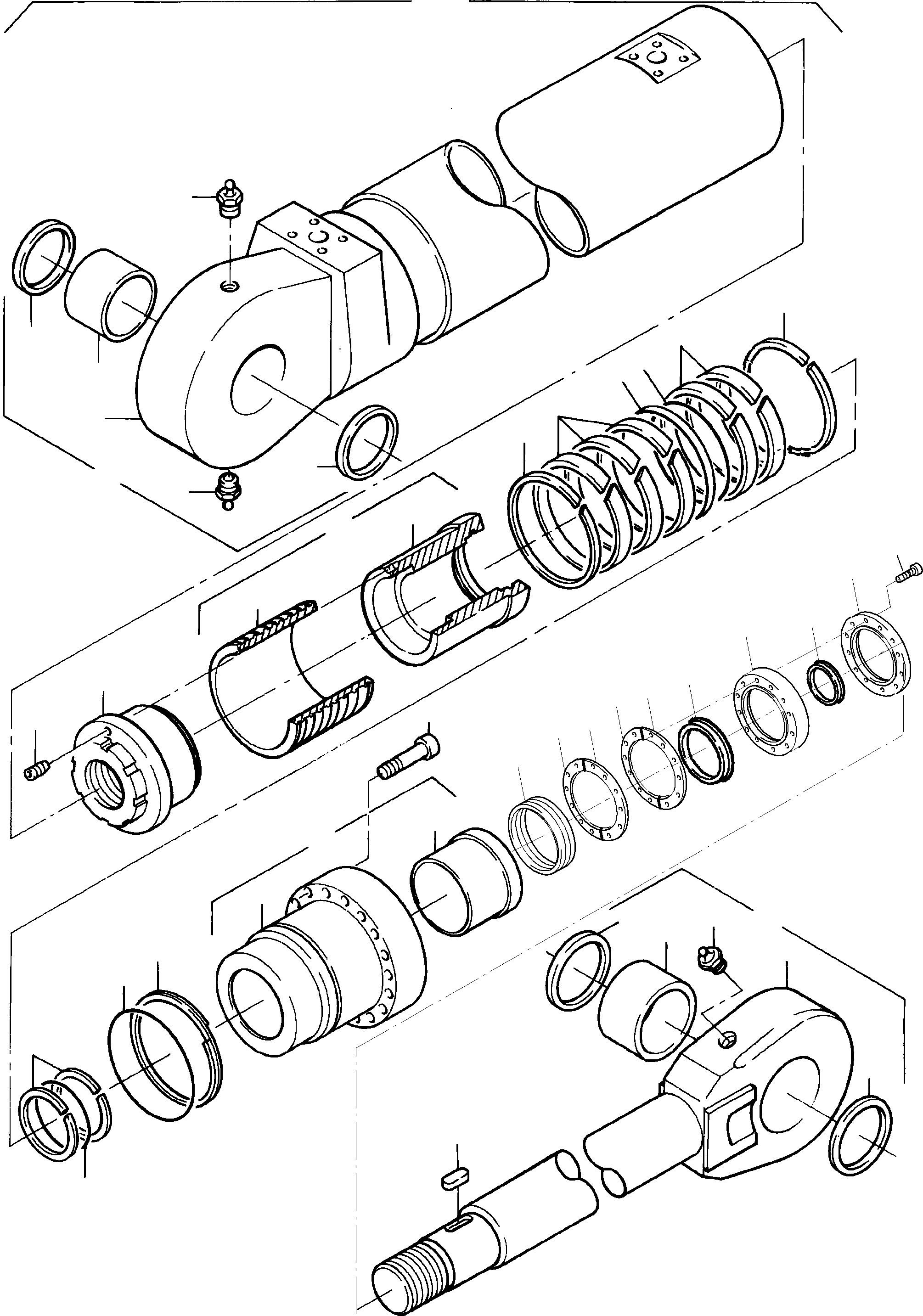 Cylinder assy. consist. of fig-no: 03-06 793 248 73 KOMATSU