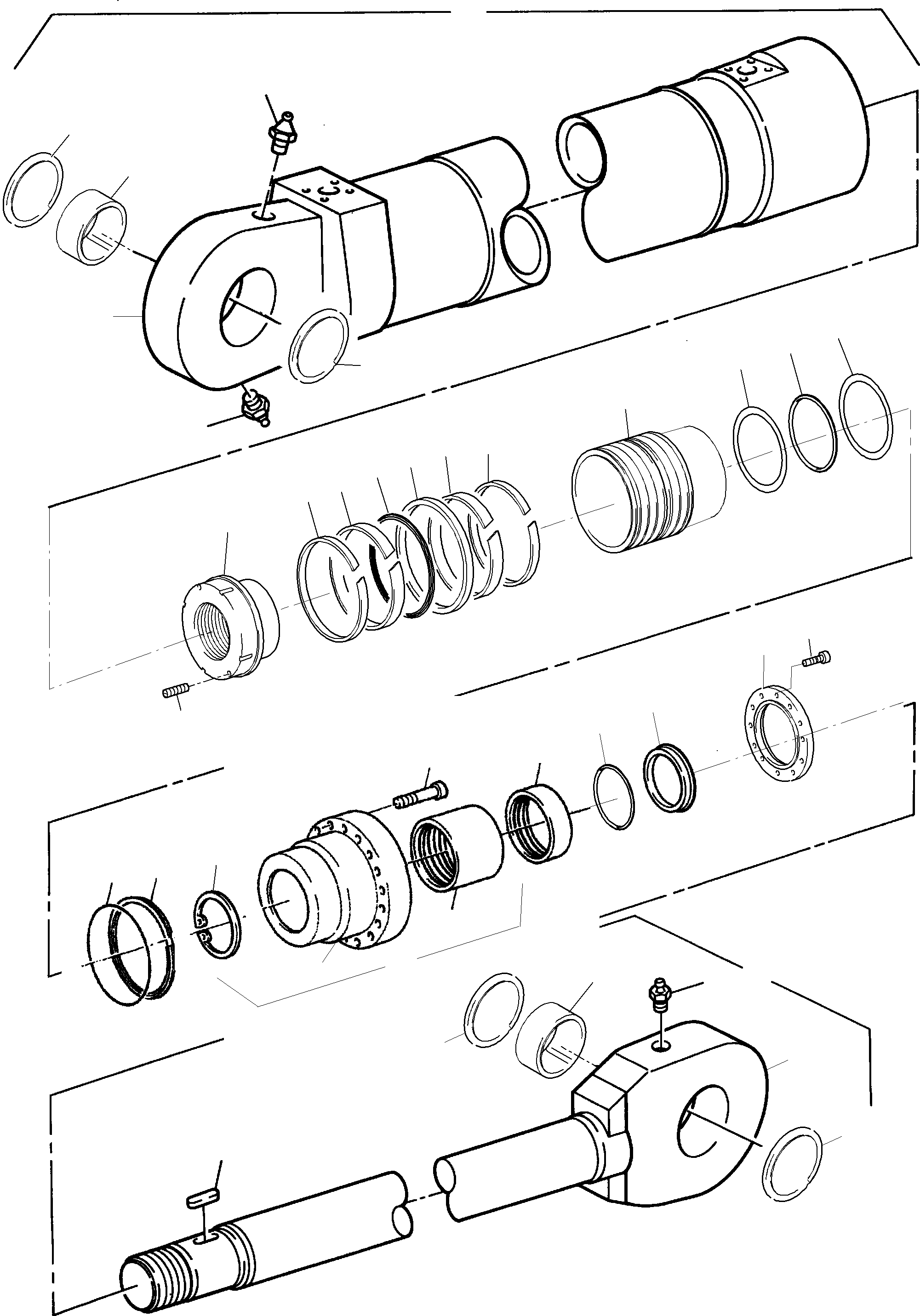 Piston rod assy. incl. fig-nos. 03, 04, 06, 08 793 309 73 KOMATSU