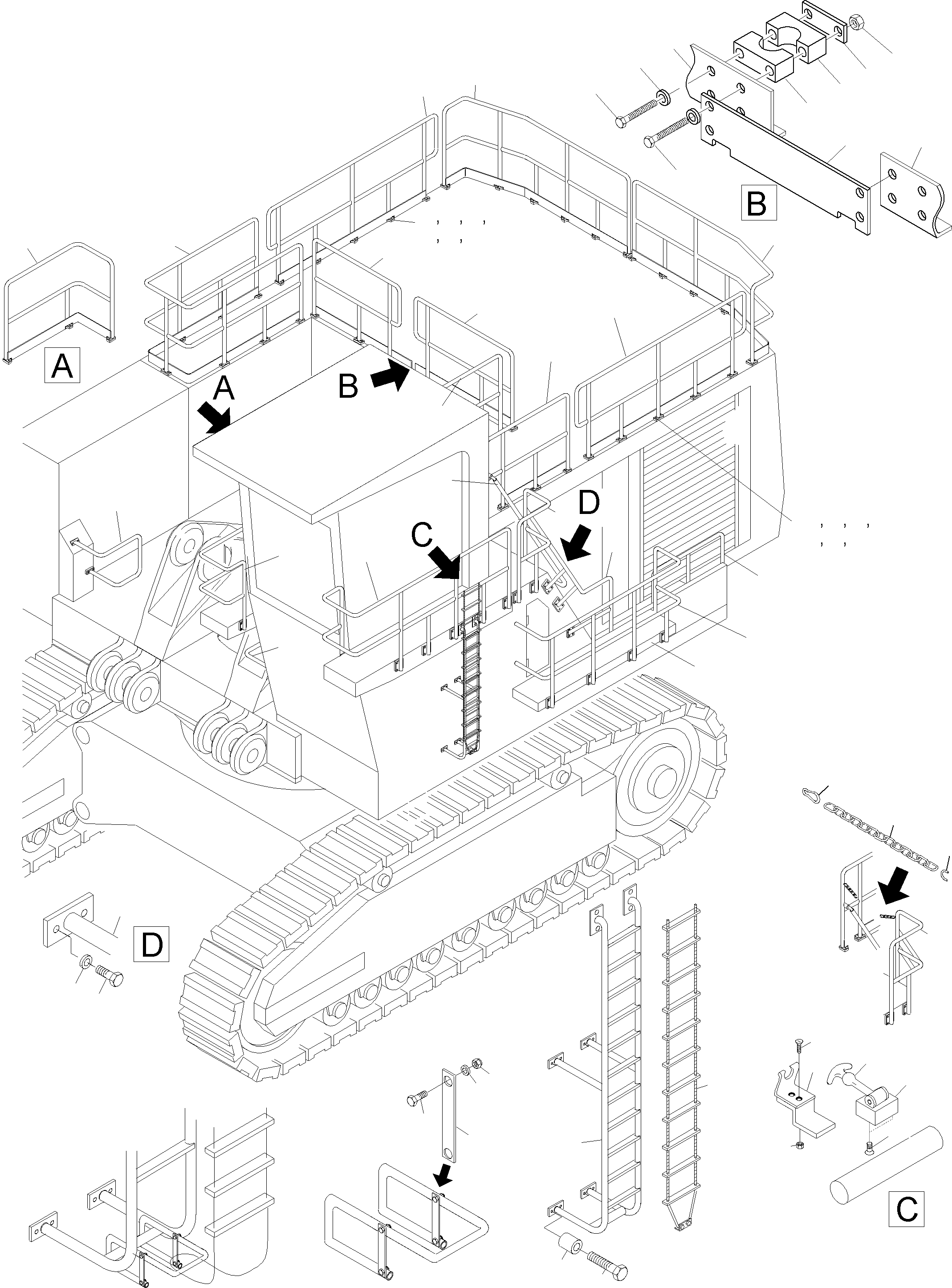 Направляющая 922 824 40 KOMATSU
