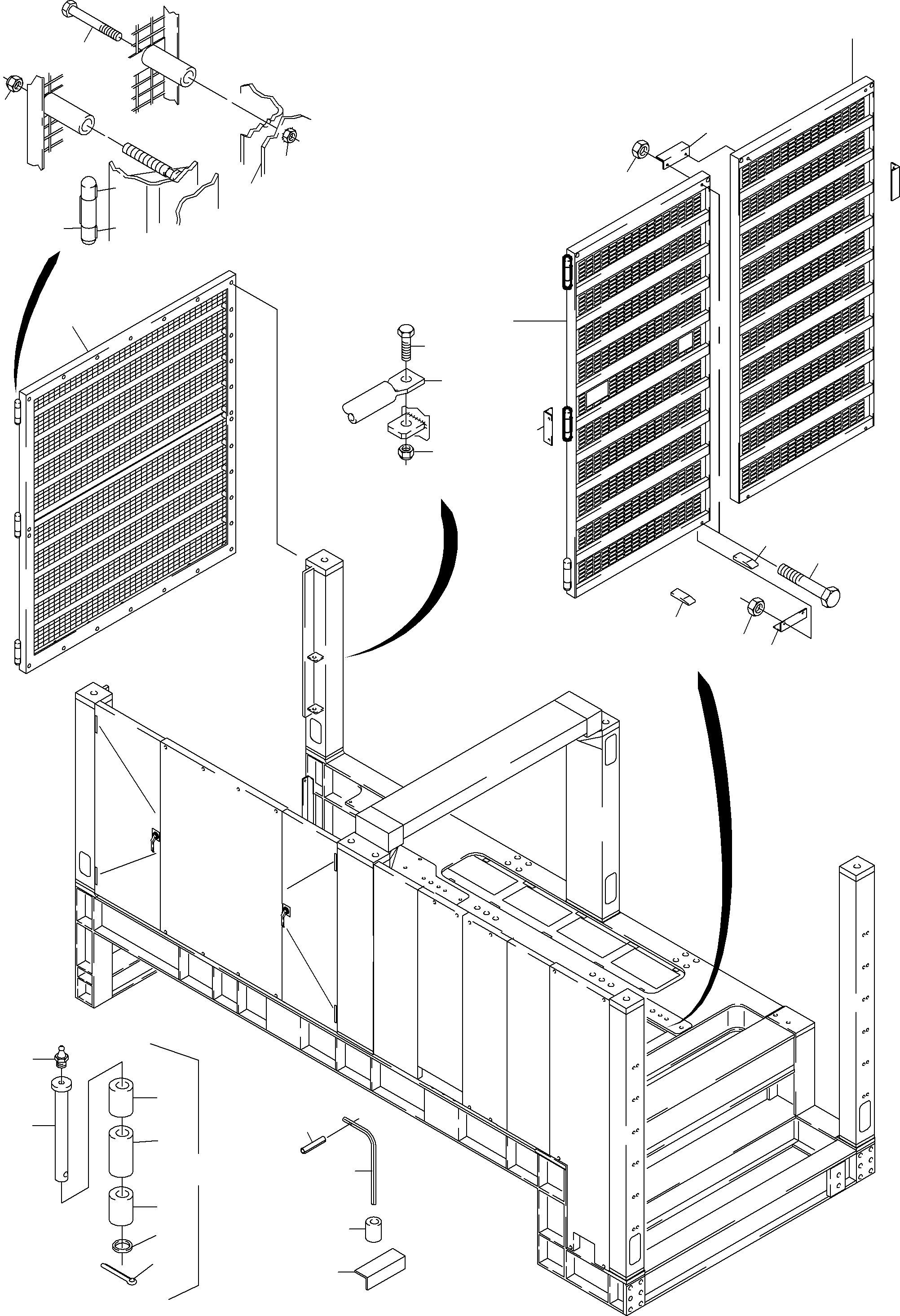 Door, left 931 480 40 KOMATSU