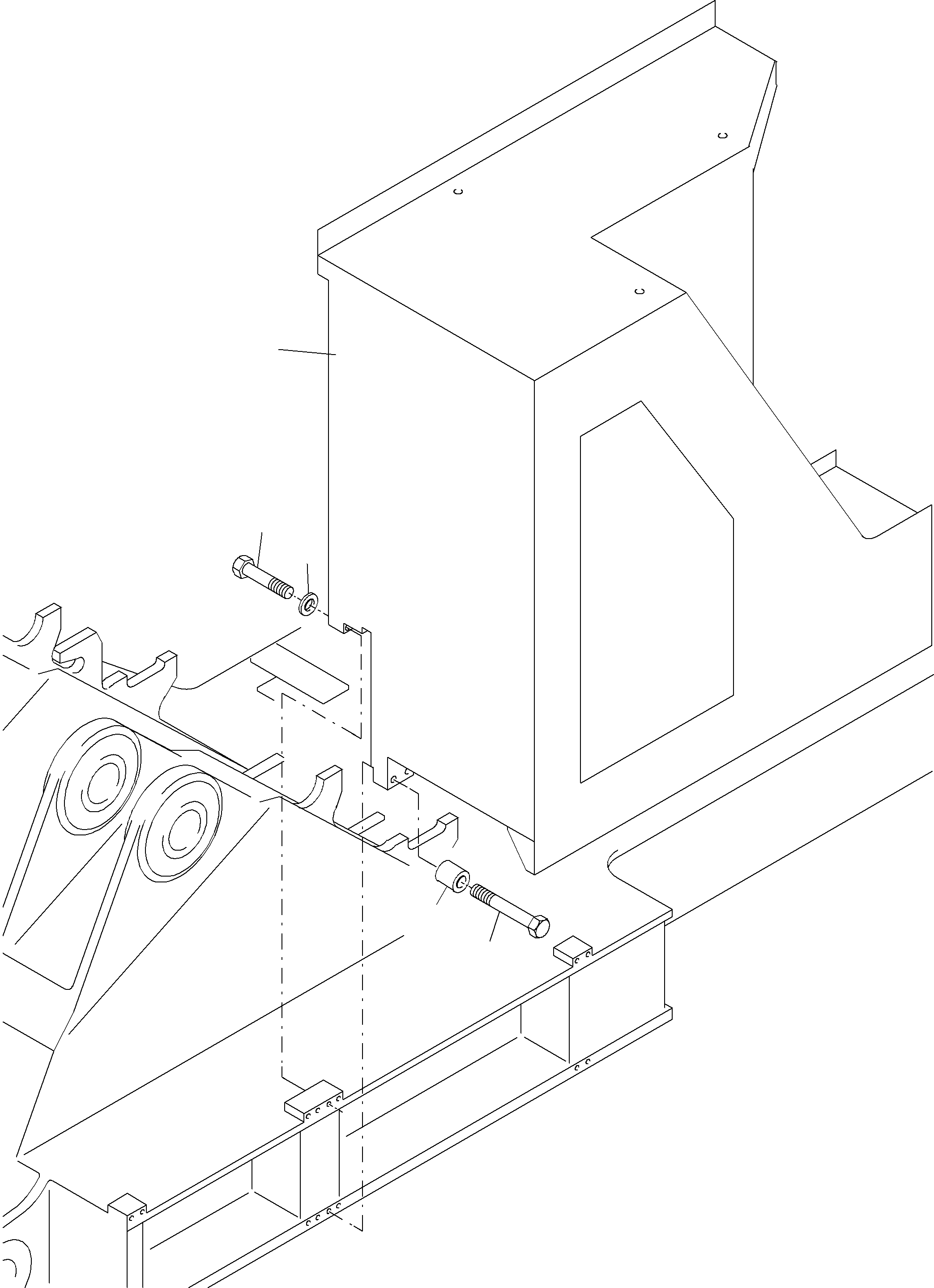 Switch cabinet assy. 929 627 40 KOMATSU