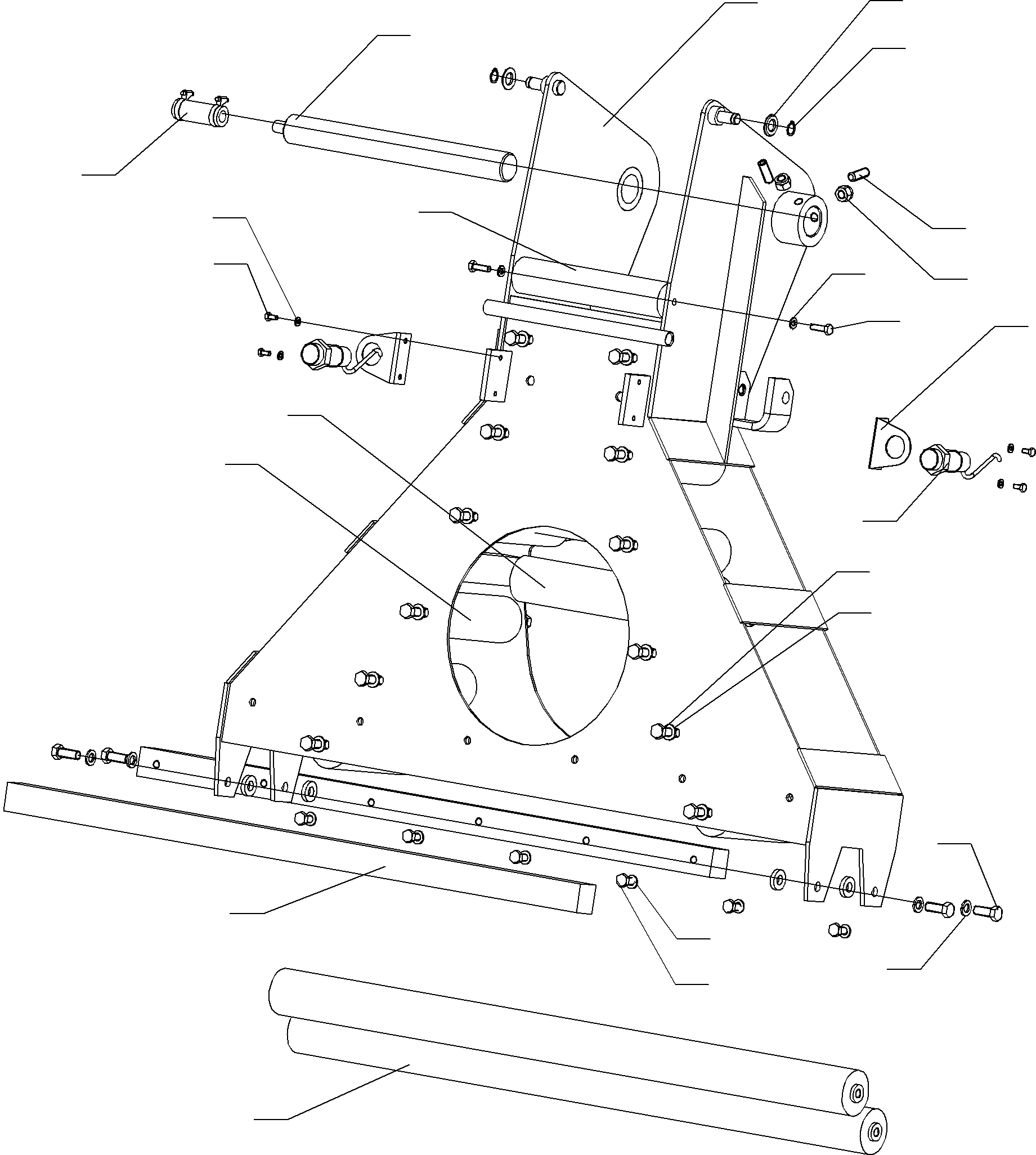 Rocker arm weld on part 794 649 73 KOMATSU