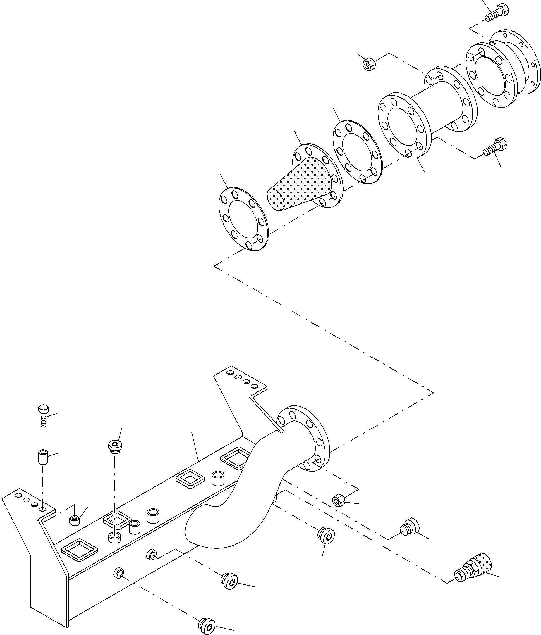 Suction tank 931 057 40 KOMATSU