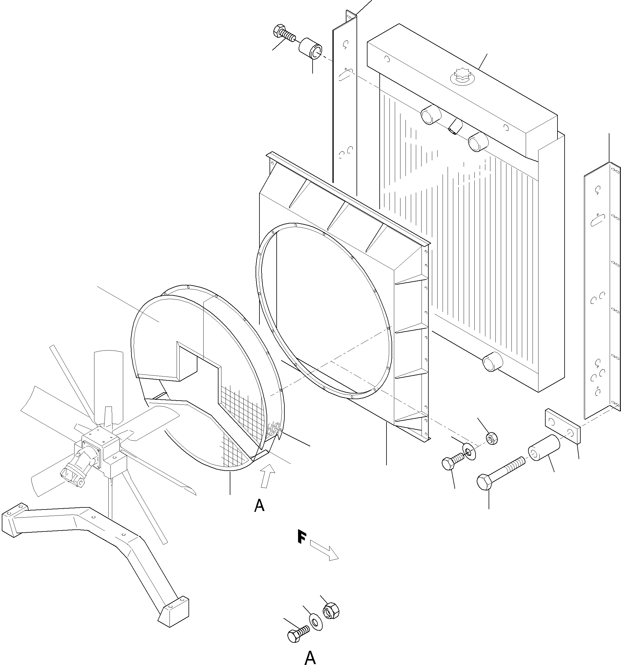 Fan cage 936 254 40 KOMATSU