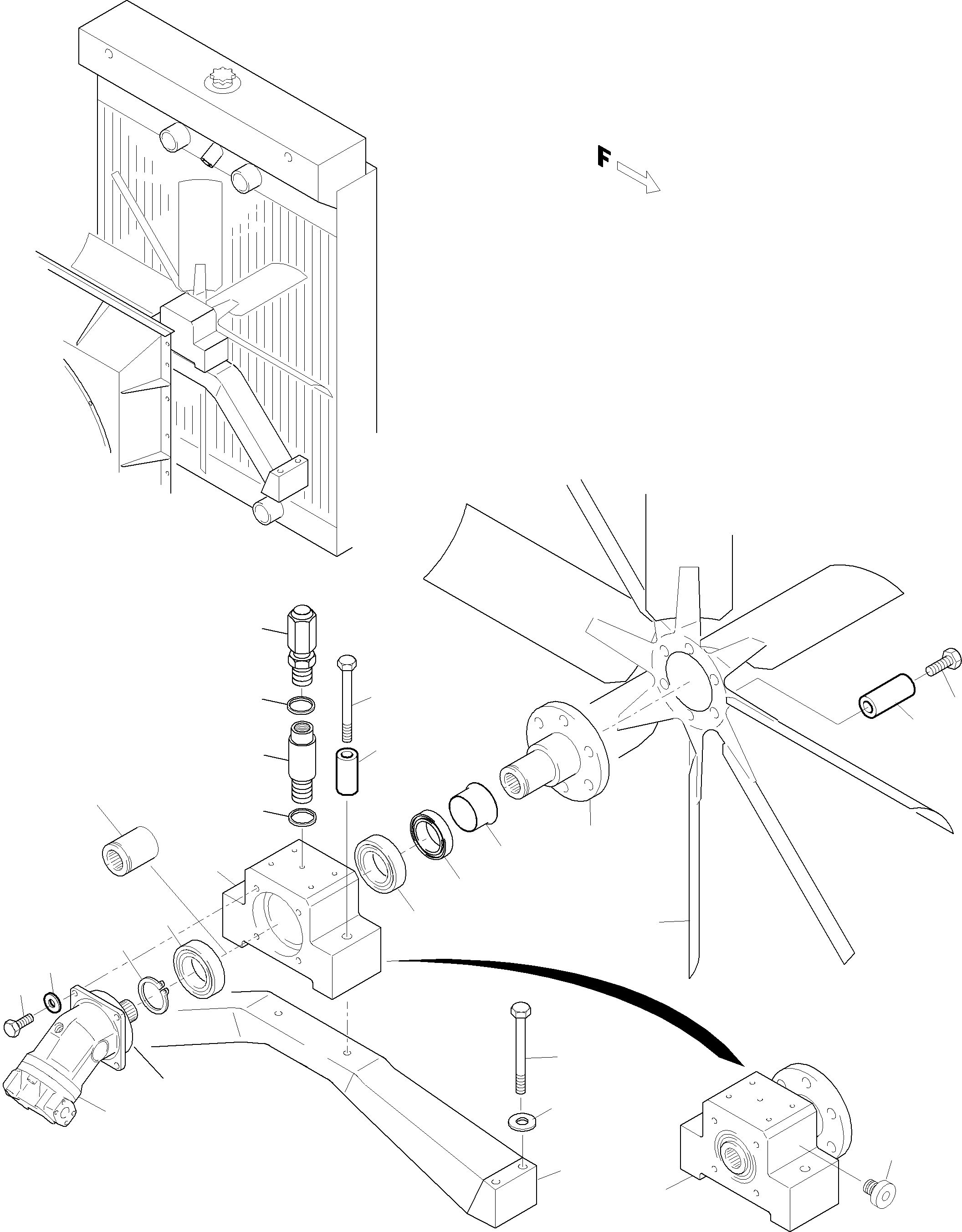 Fan crosshead 936 202 40 KOMATSU