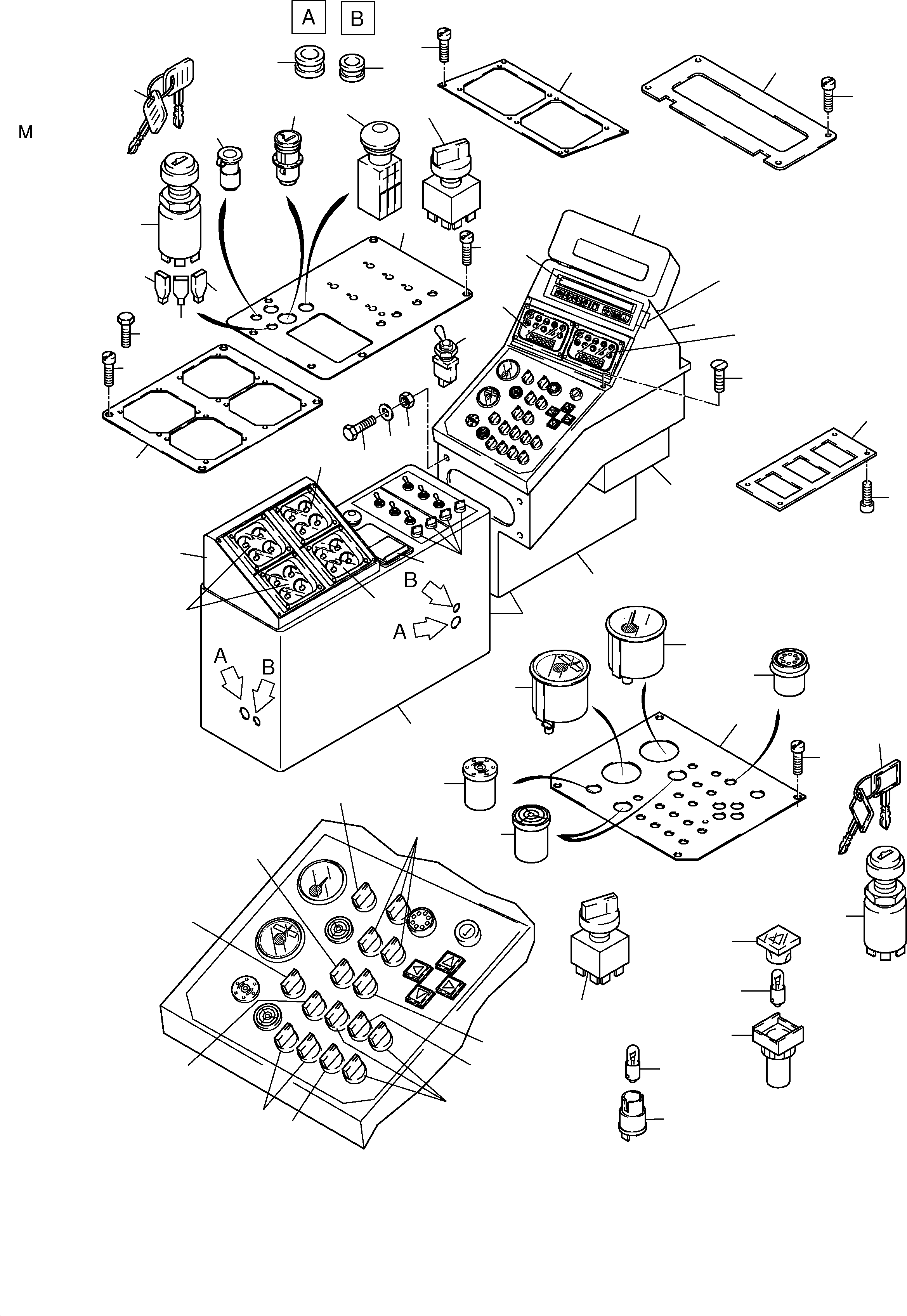 Instrumental board 894 065 40 KOMATSU