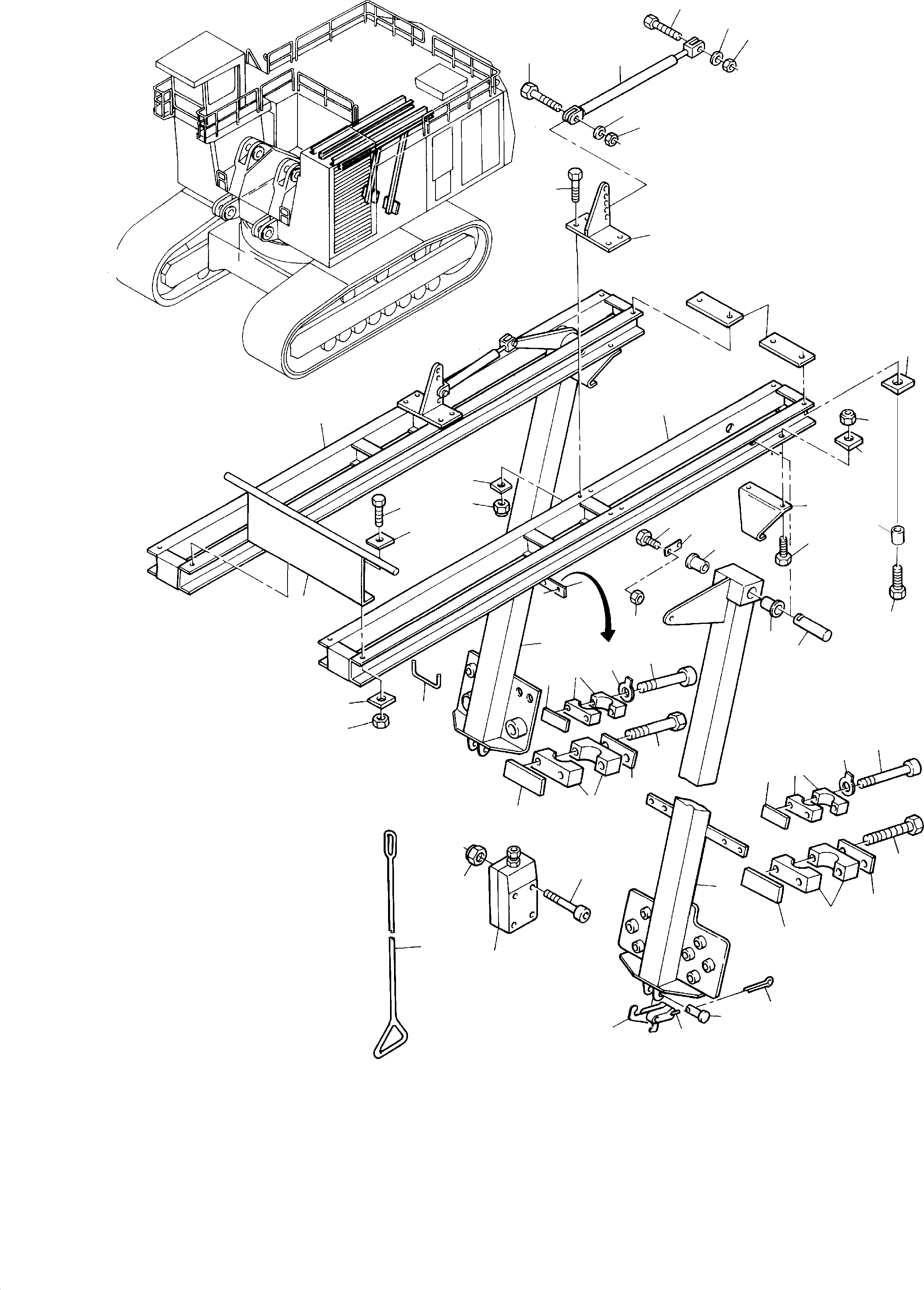 Supporting beam 905 401 40 KOMATSU