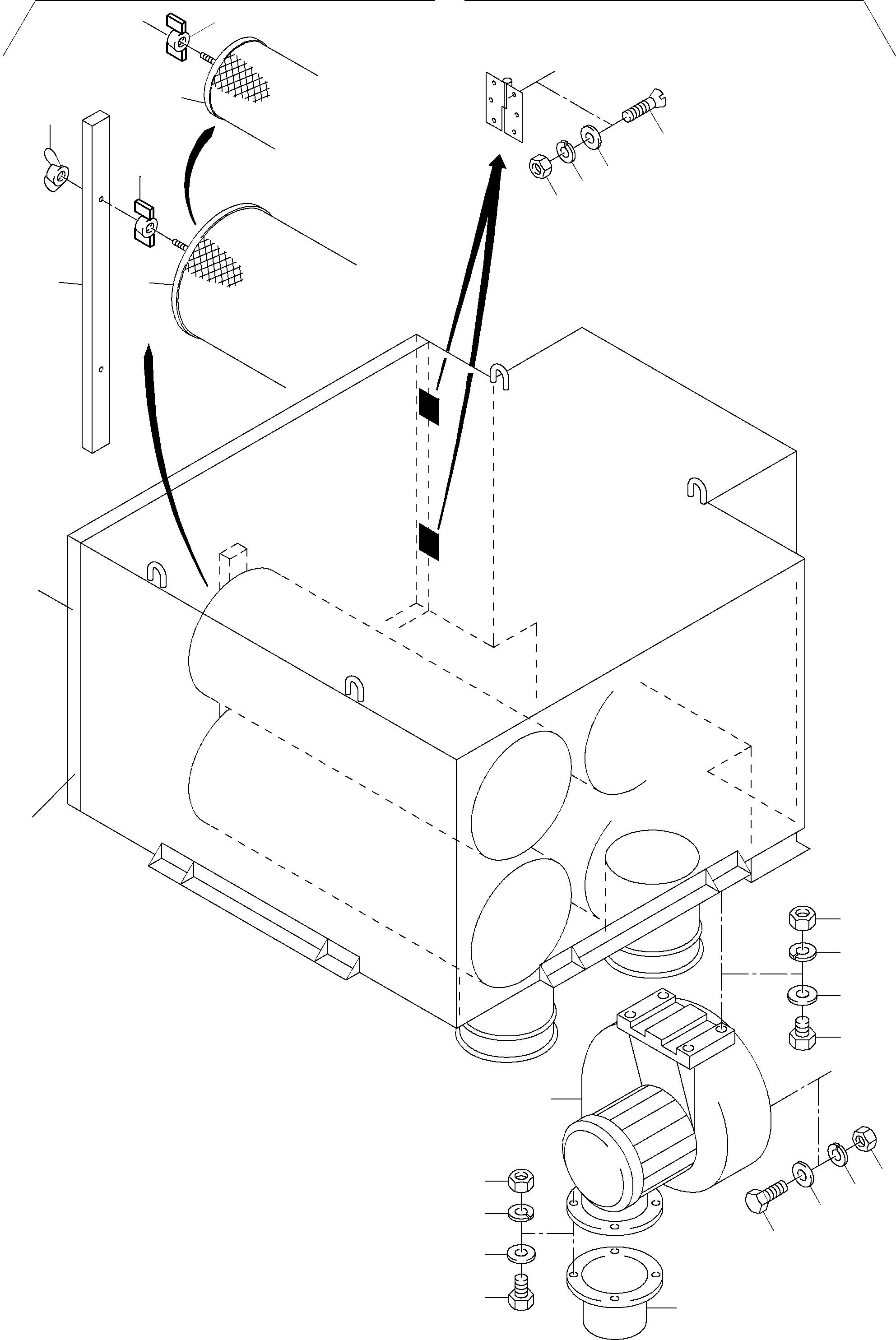 Air cleaner, assy. 415 V / 50 Hz 905 423 40 KOMATSU