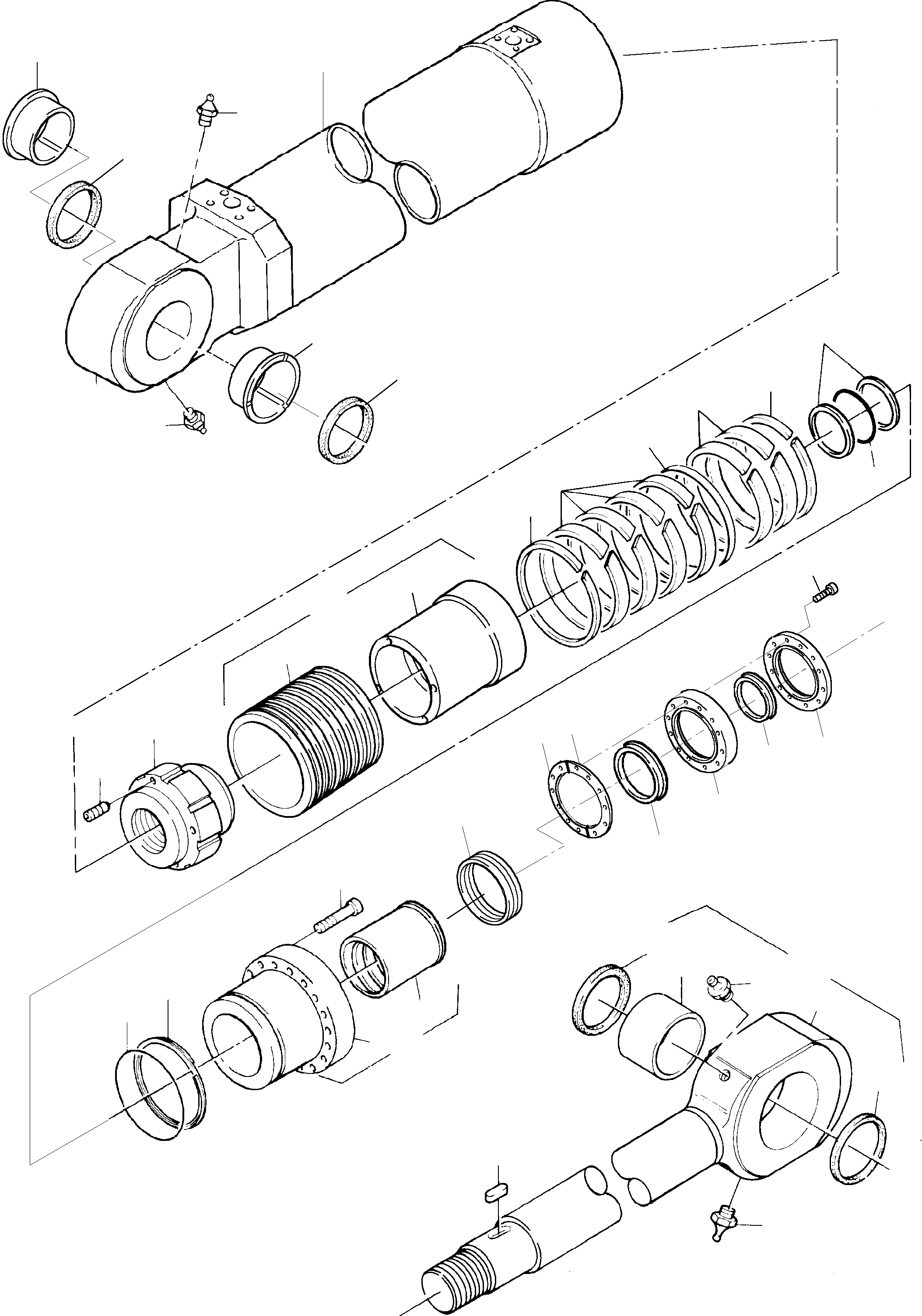 Sealing flange, assy. fig-nos. 21 and 22 913 948 40 KOMATSU