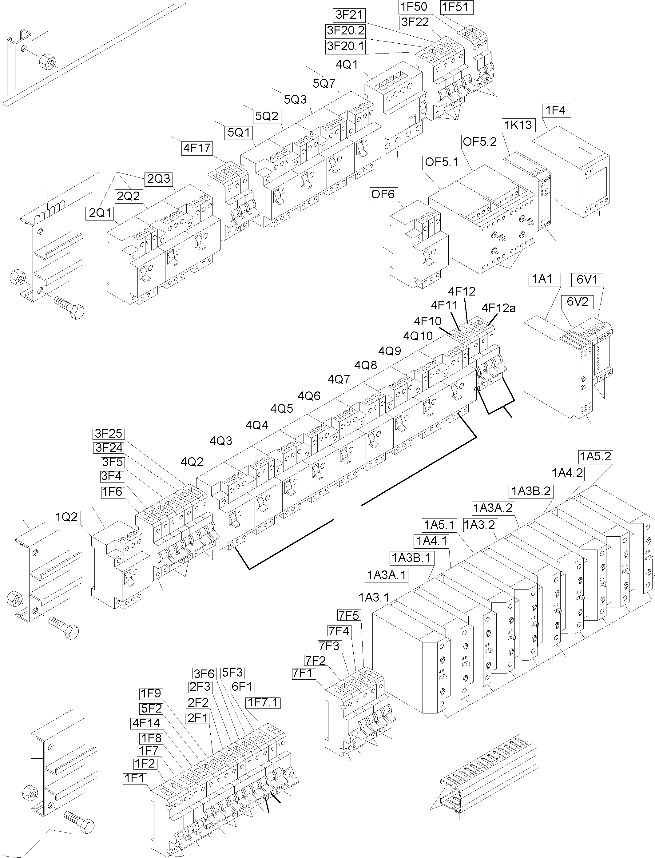 Power switch 2.4-4 A 761 629 73 KOMATSU