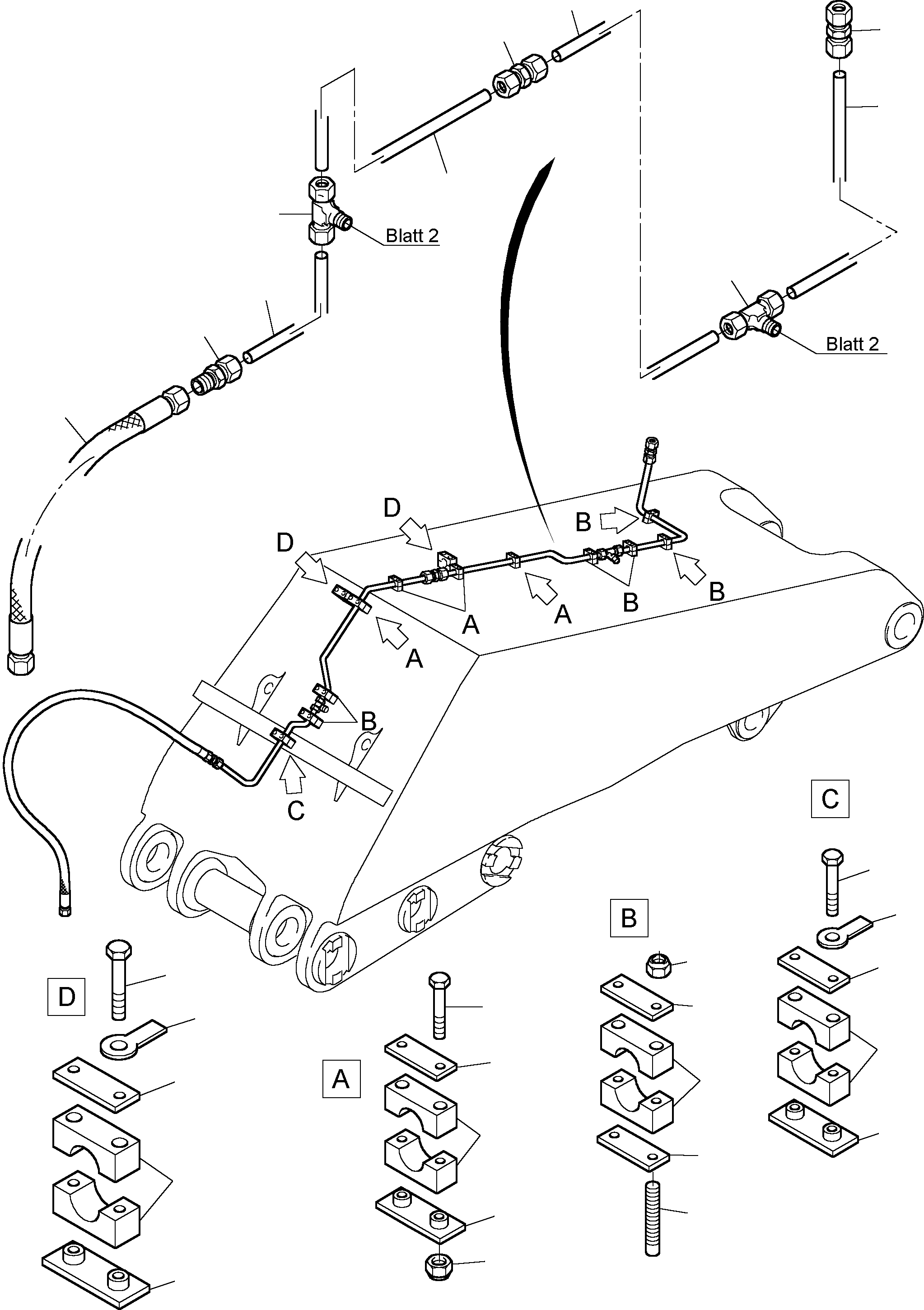 Труба в сборе ø 25 918 227 40 KOMATSU