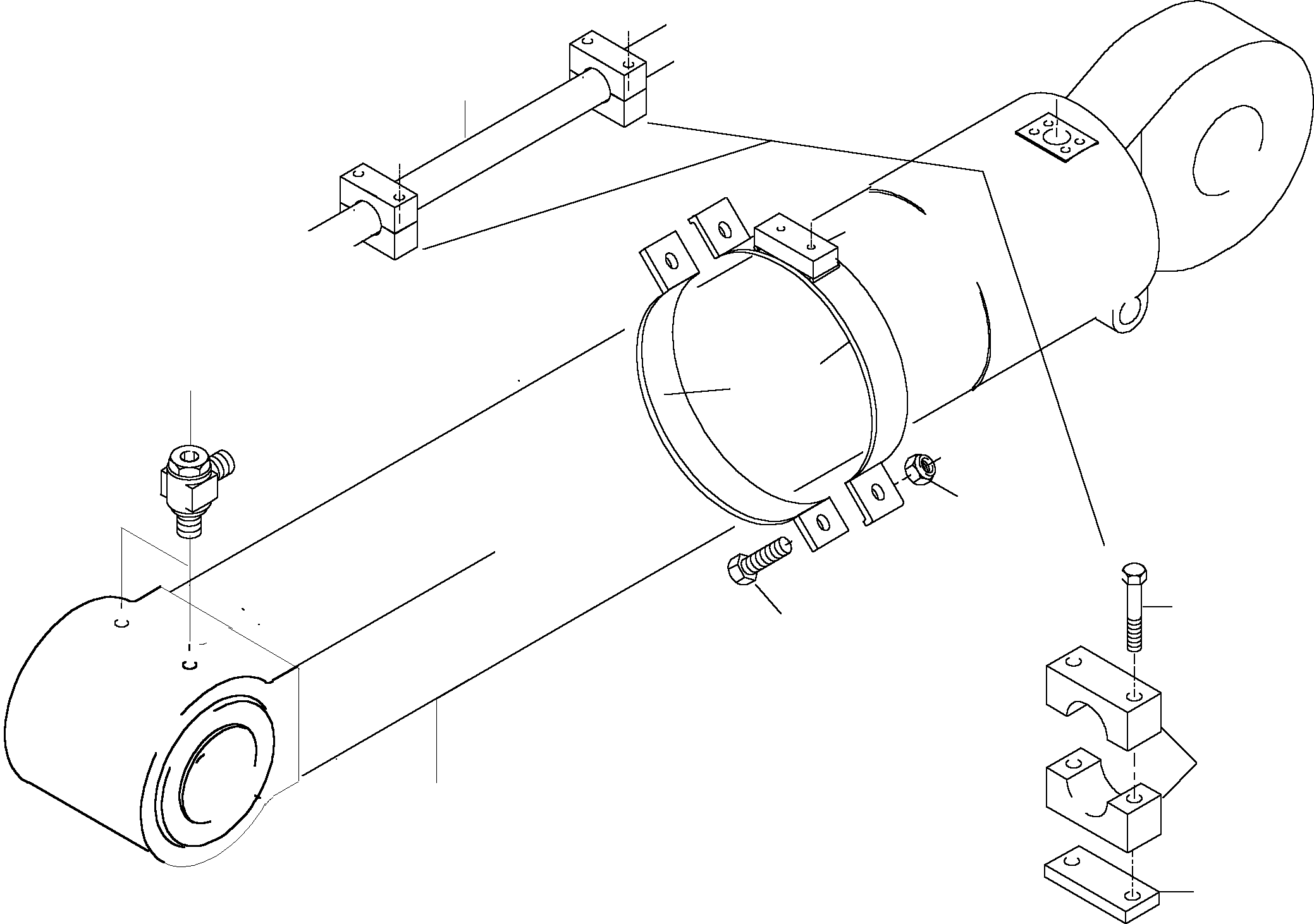 Half clamp, lower 430 907 40 KOMATSU