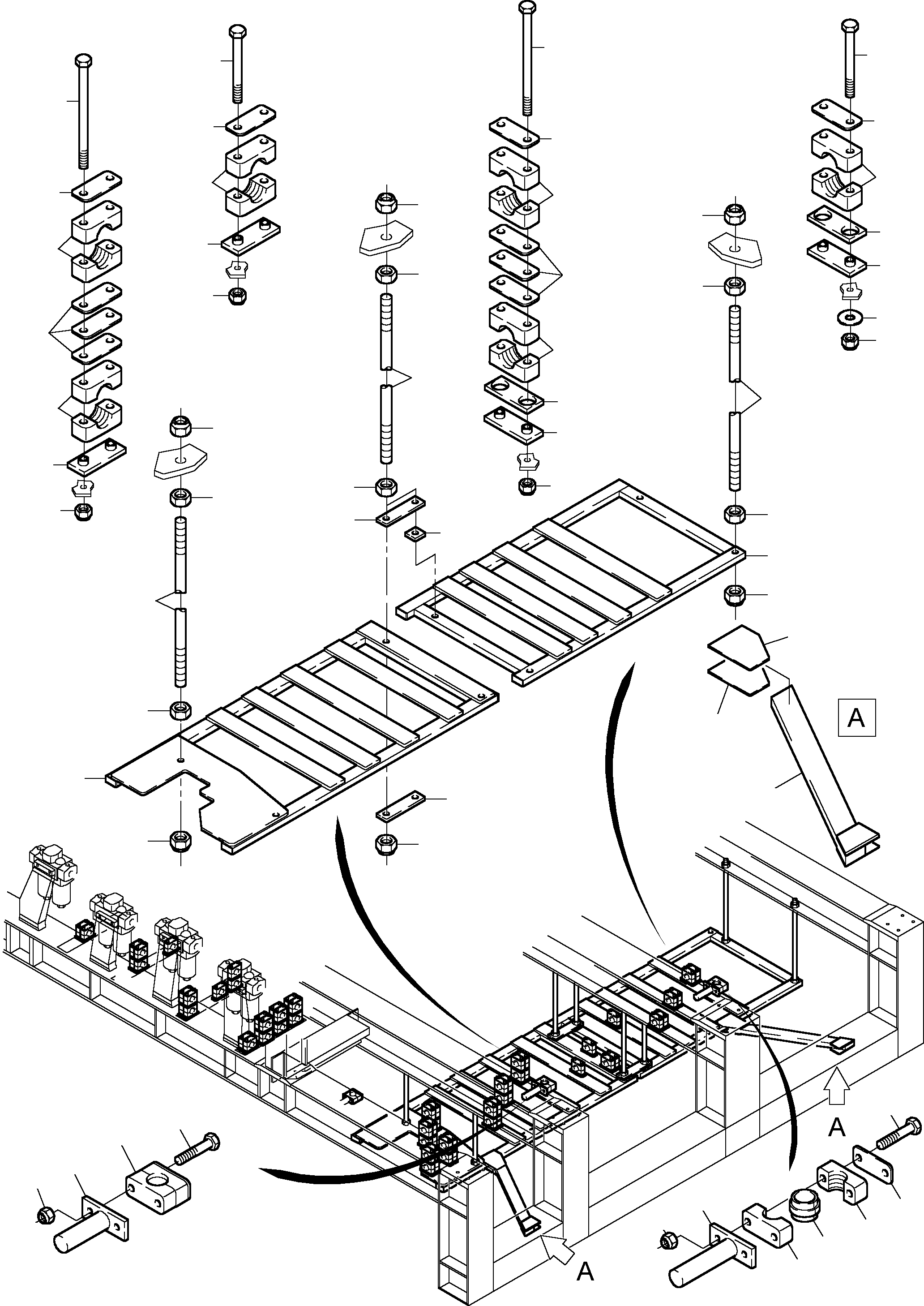 Труба в сборе ø 65 770 348 73 KOMATSU