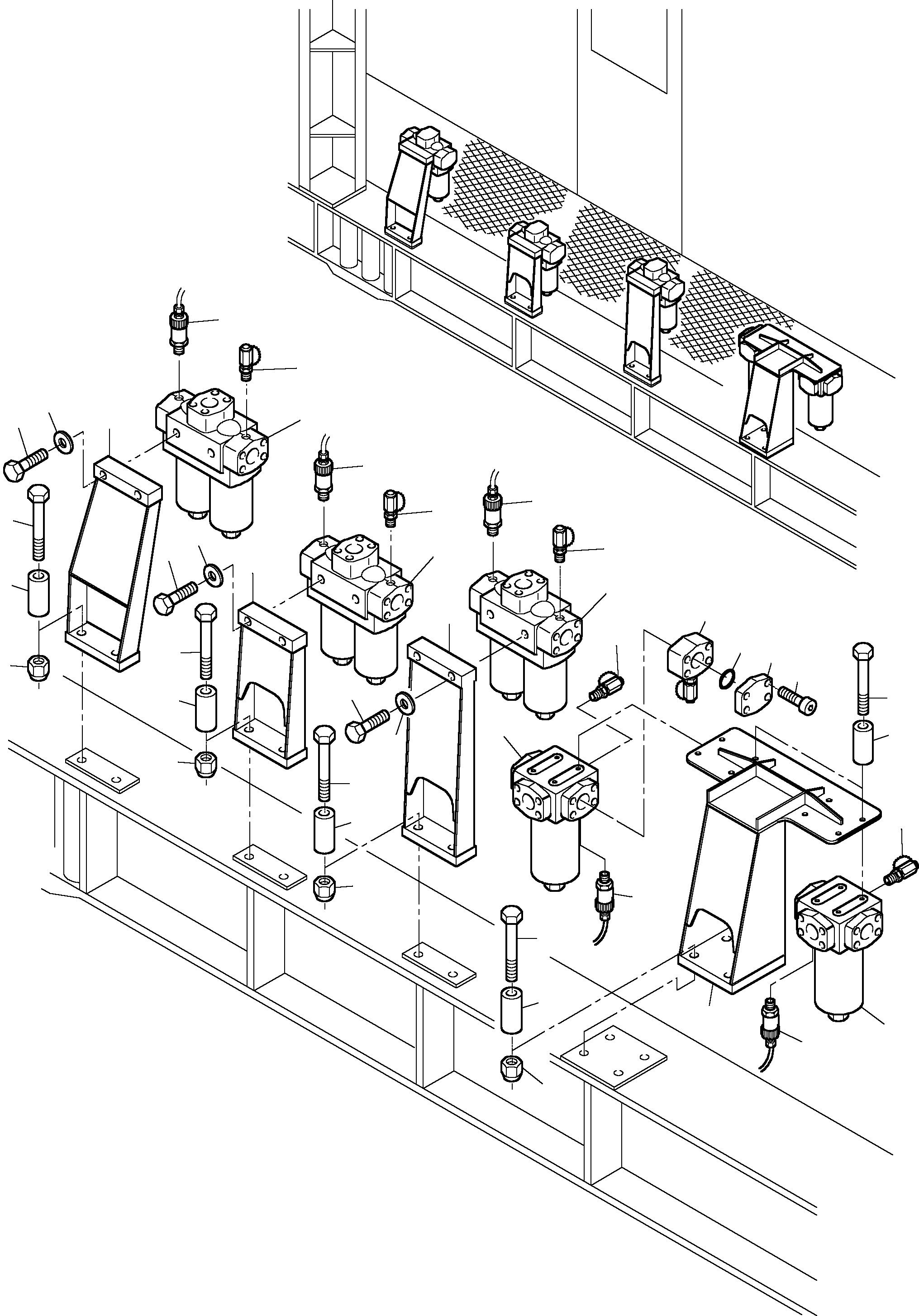Filter bracket 916 048 40 KOMATSU