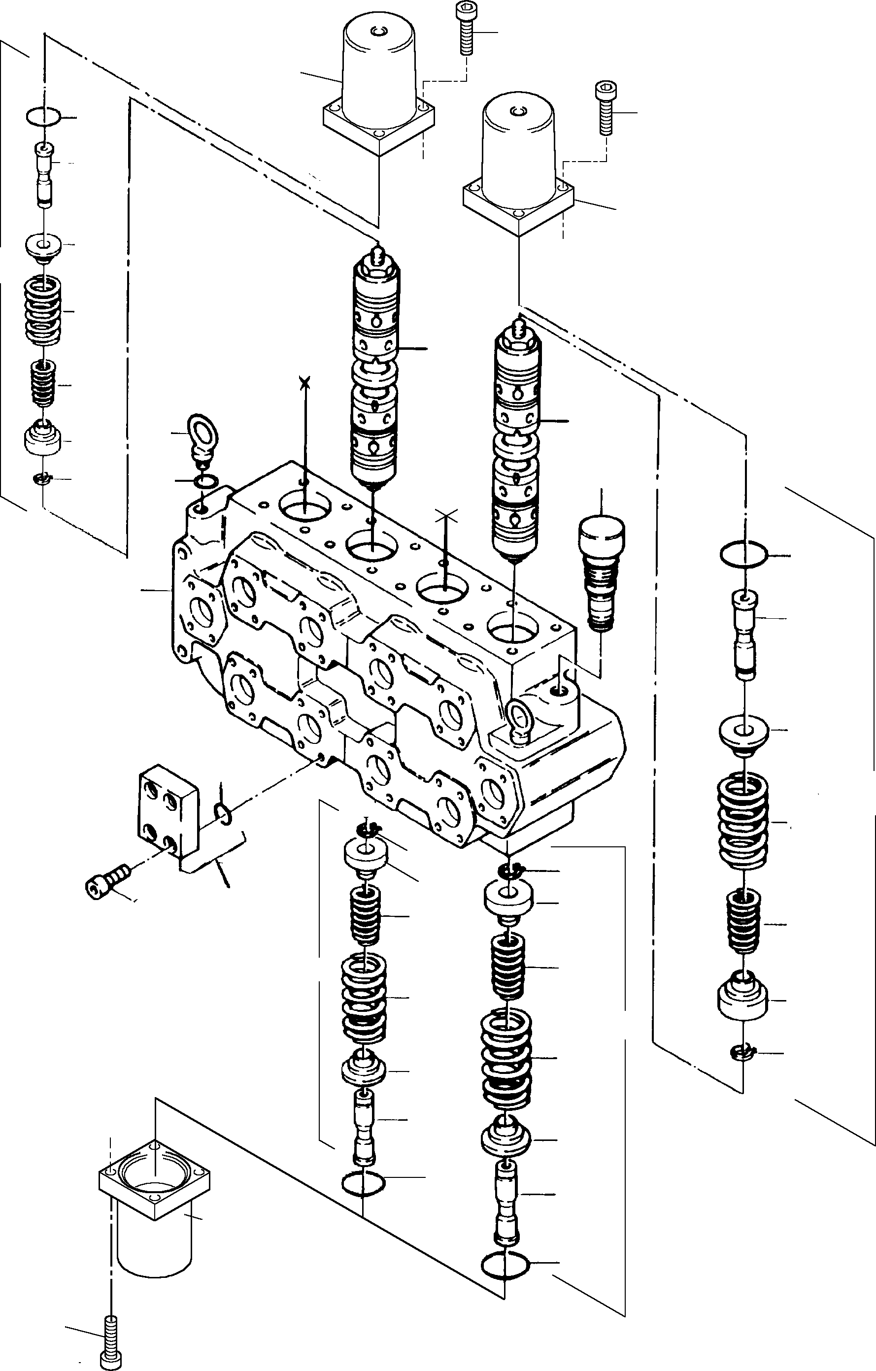 Control block assy. 912 304 40 KOMATSU