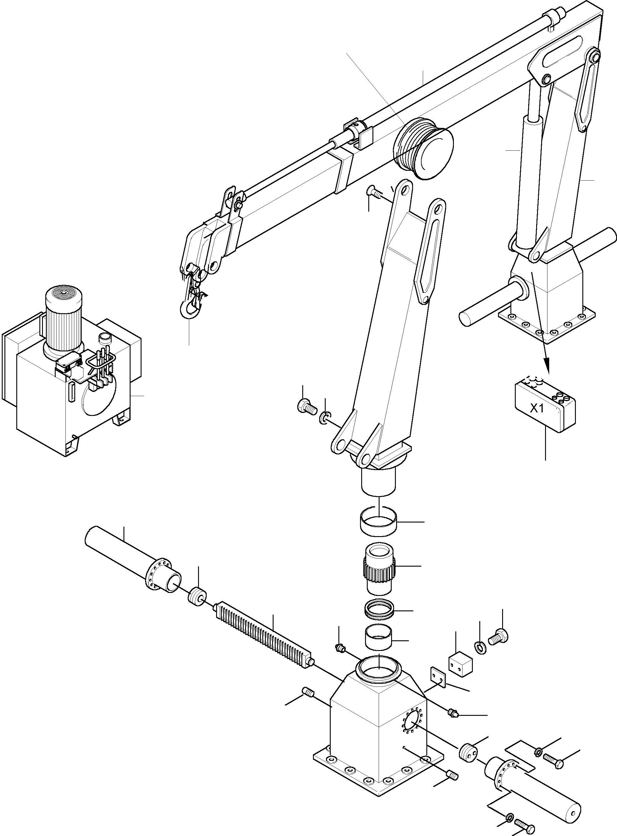Service crane 922 926 40 KOMATSU