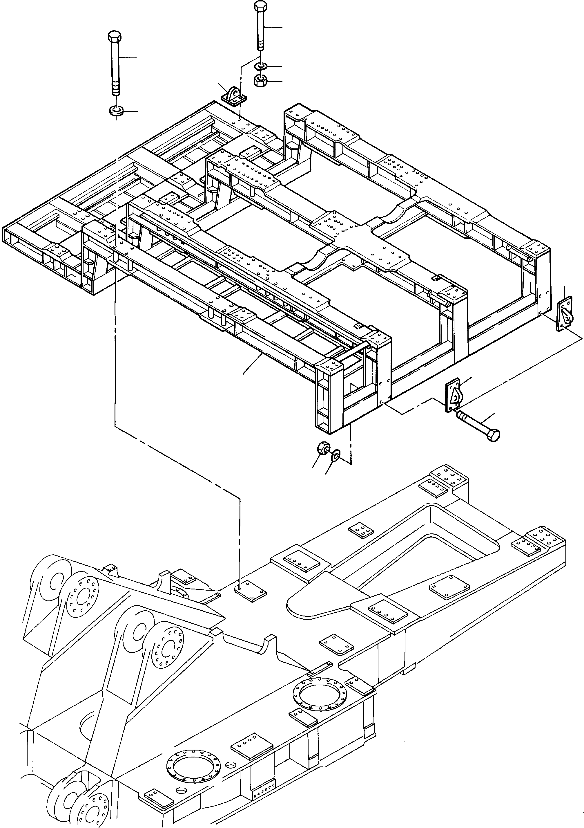 Power frame 900 999 40 KOMATSU