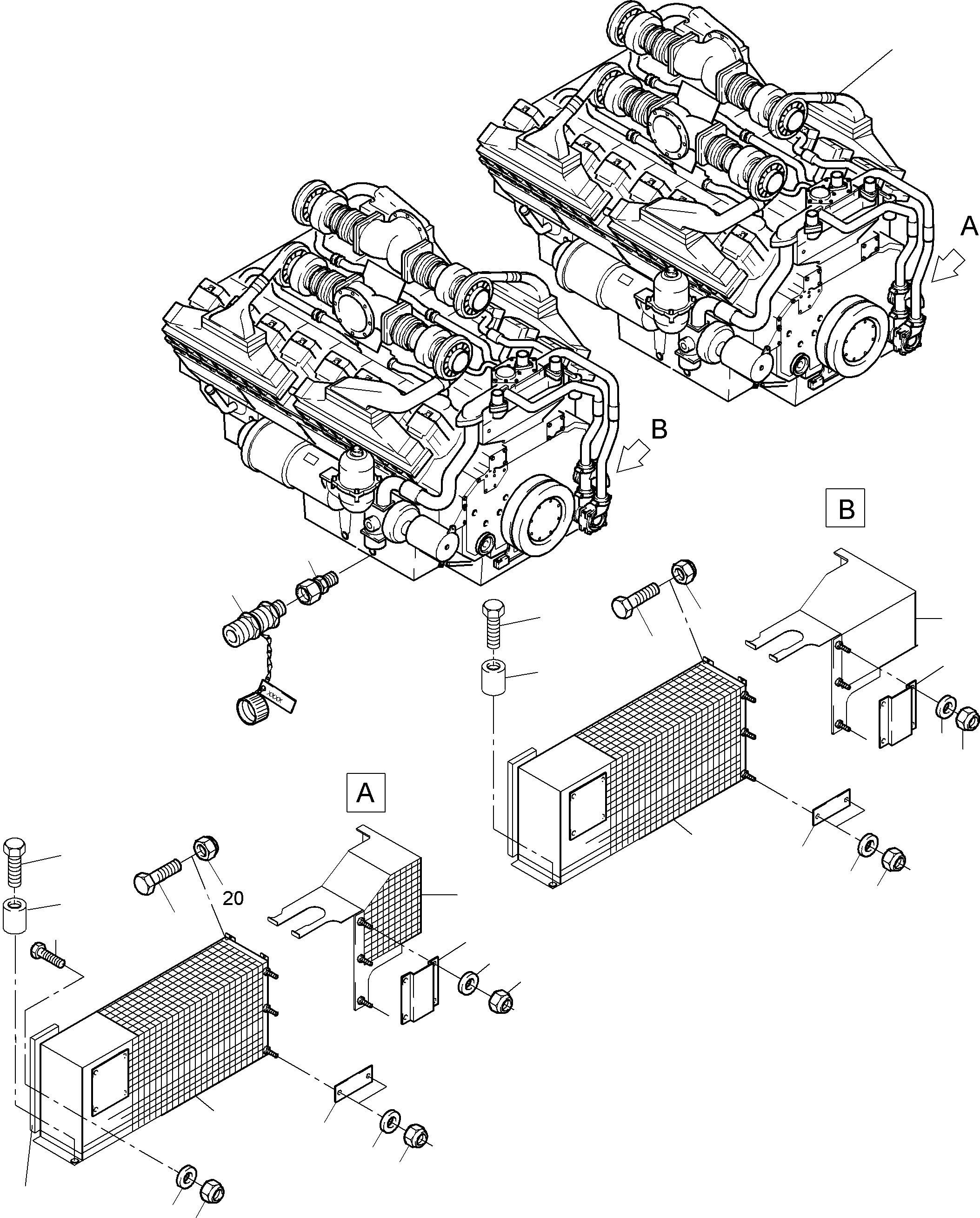Motor protection 909 608 40 KOMATSU