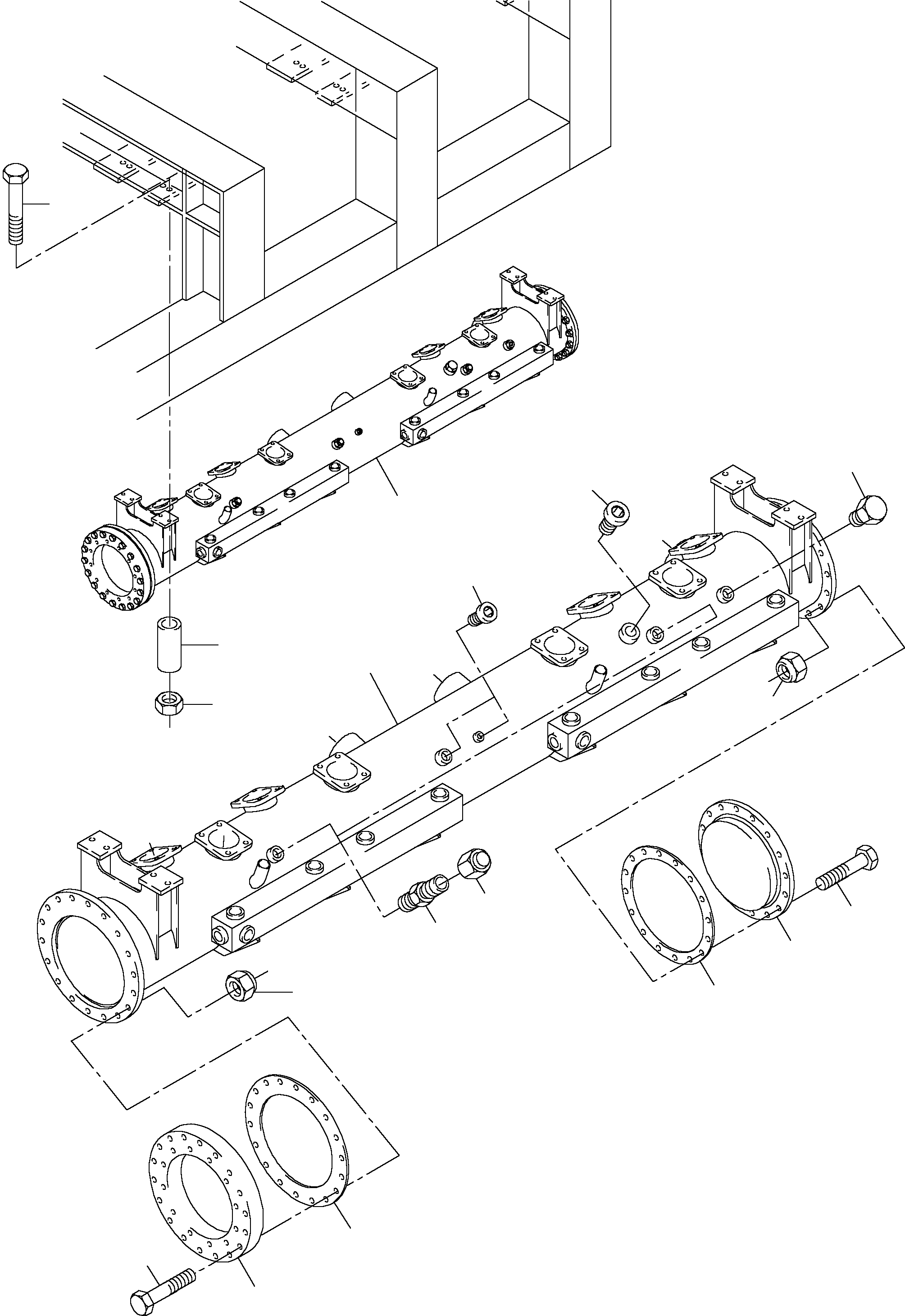 Suction tank assy. 903 550 40 KOMATSU