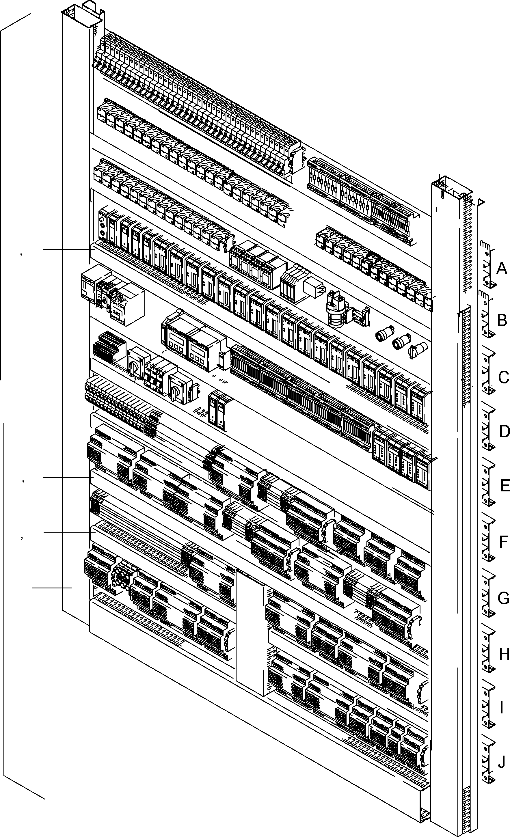 Switch framing with electr. parts 916 683 40 KOMATSU