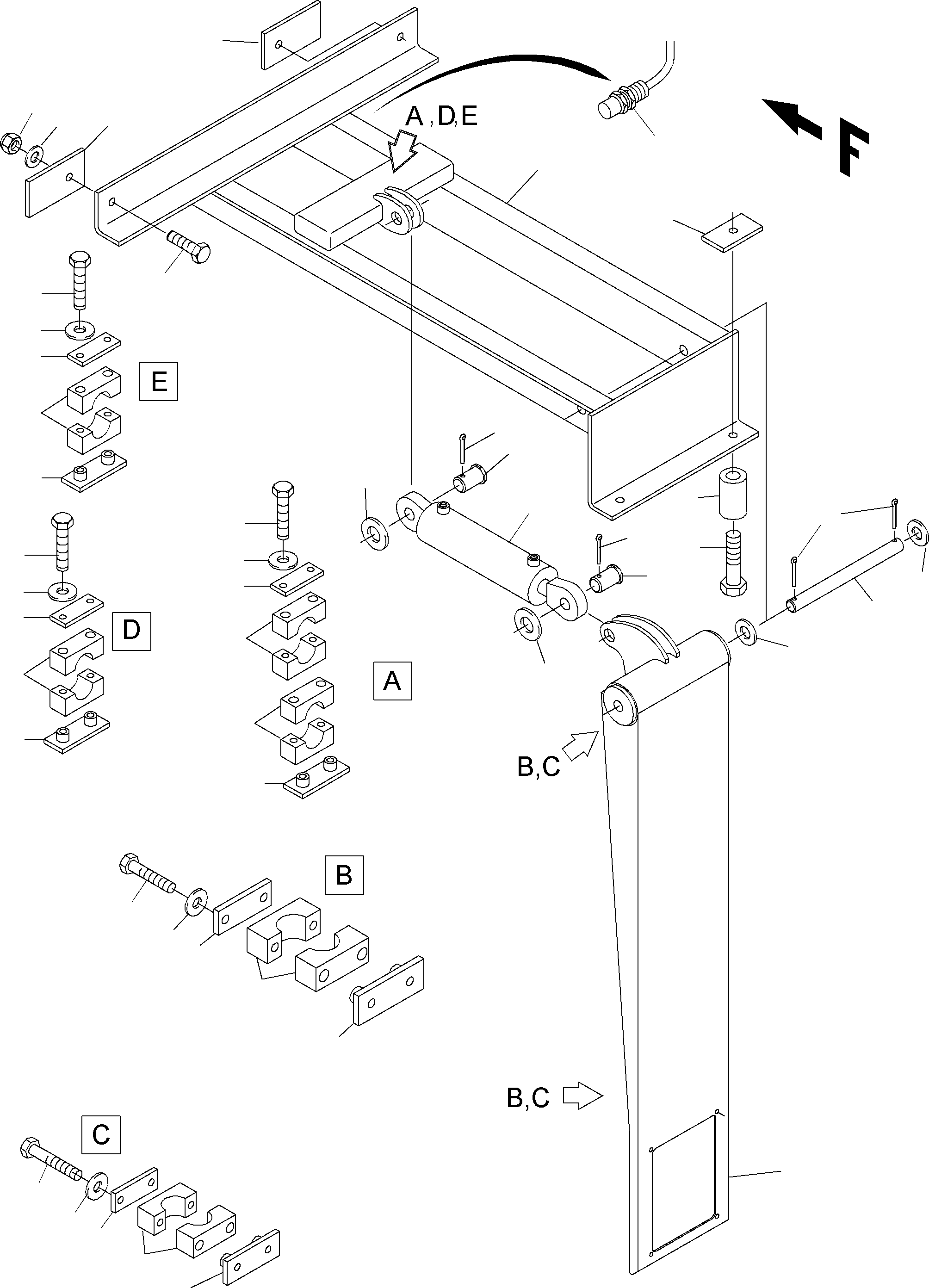 Pipe assy. Ø 22 918 376 40 KOMATSU