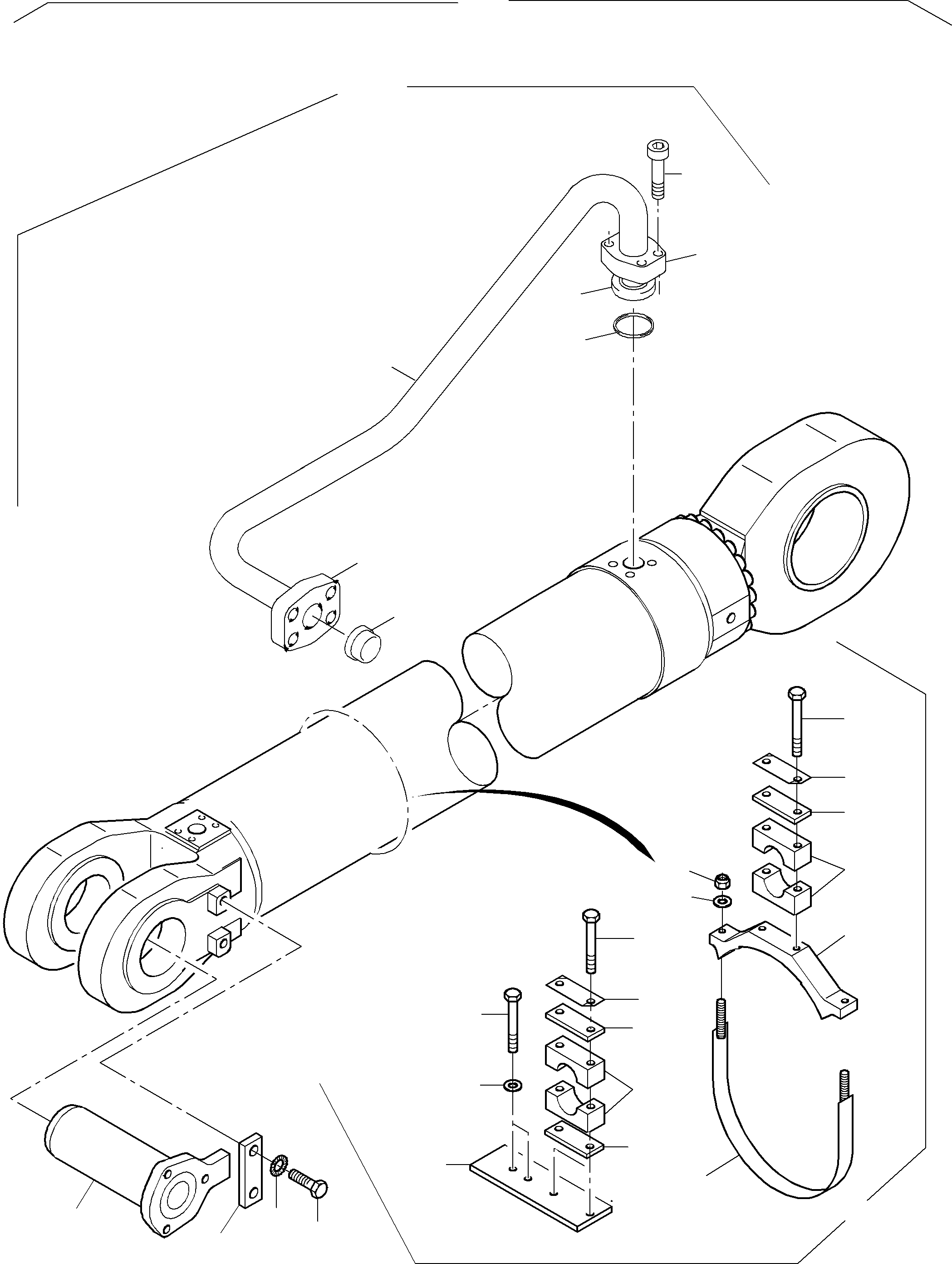 Piping, assy. r.h. fig-nos. 10-27 924 912 40 KOMATSU