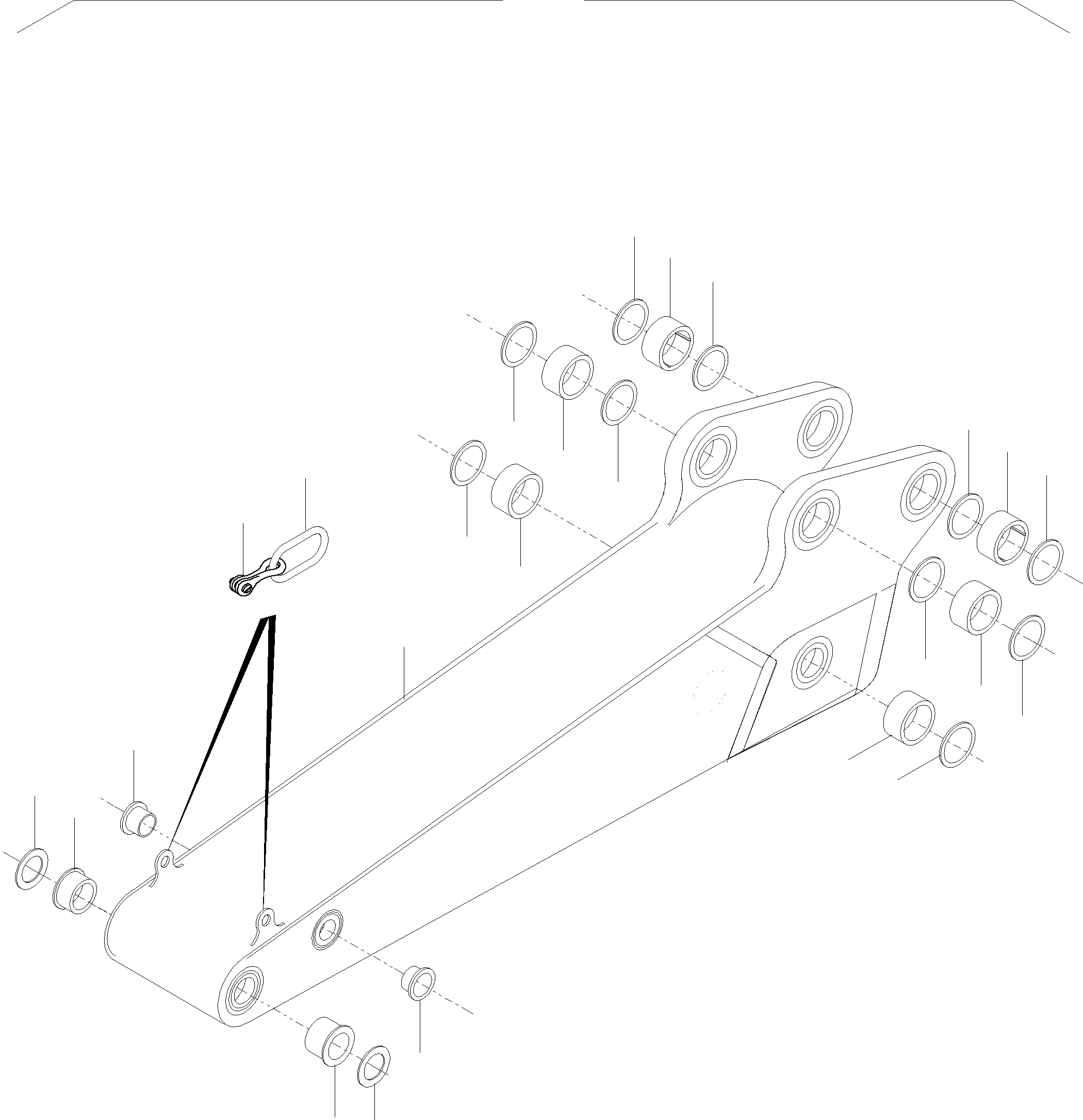 Stick ( weldment ) 930 482 40 KOMATSU