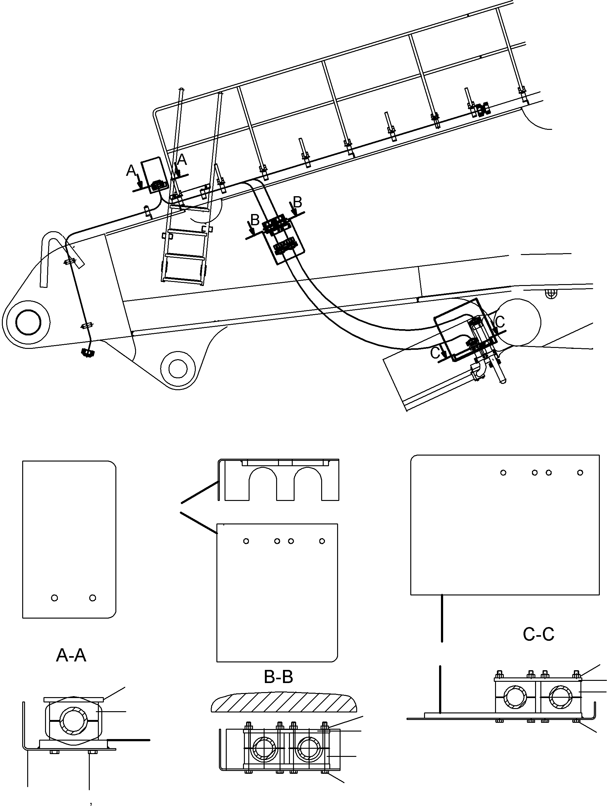 Protection box 929 554 40 KOMATSU