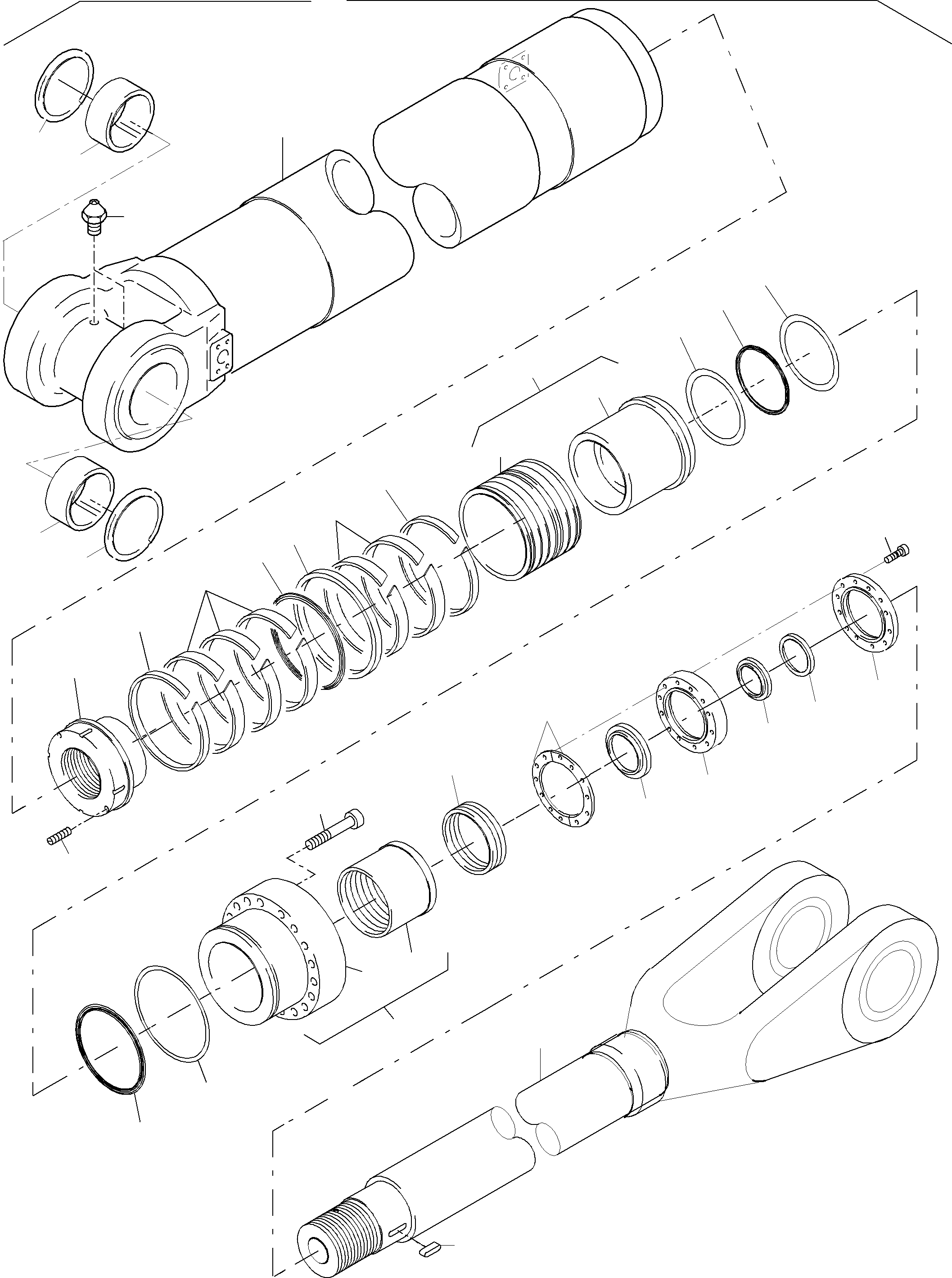 Шток поршня 934 654 40 KOMATSU