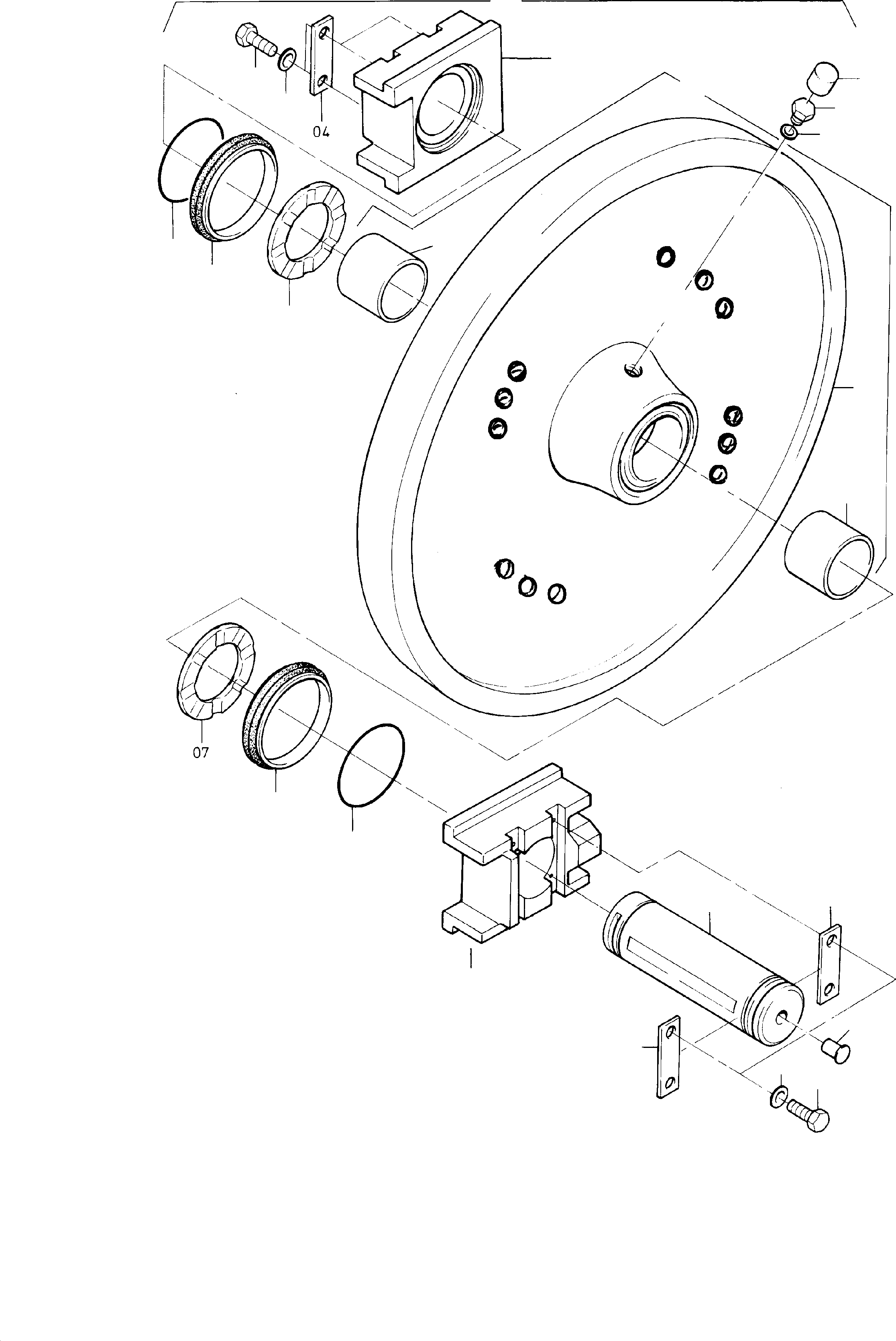 Idler assy. 936 615 40 KOMATSU