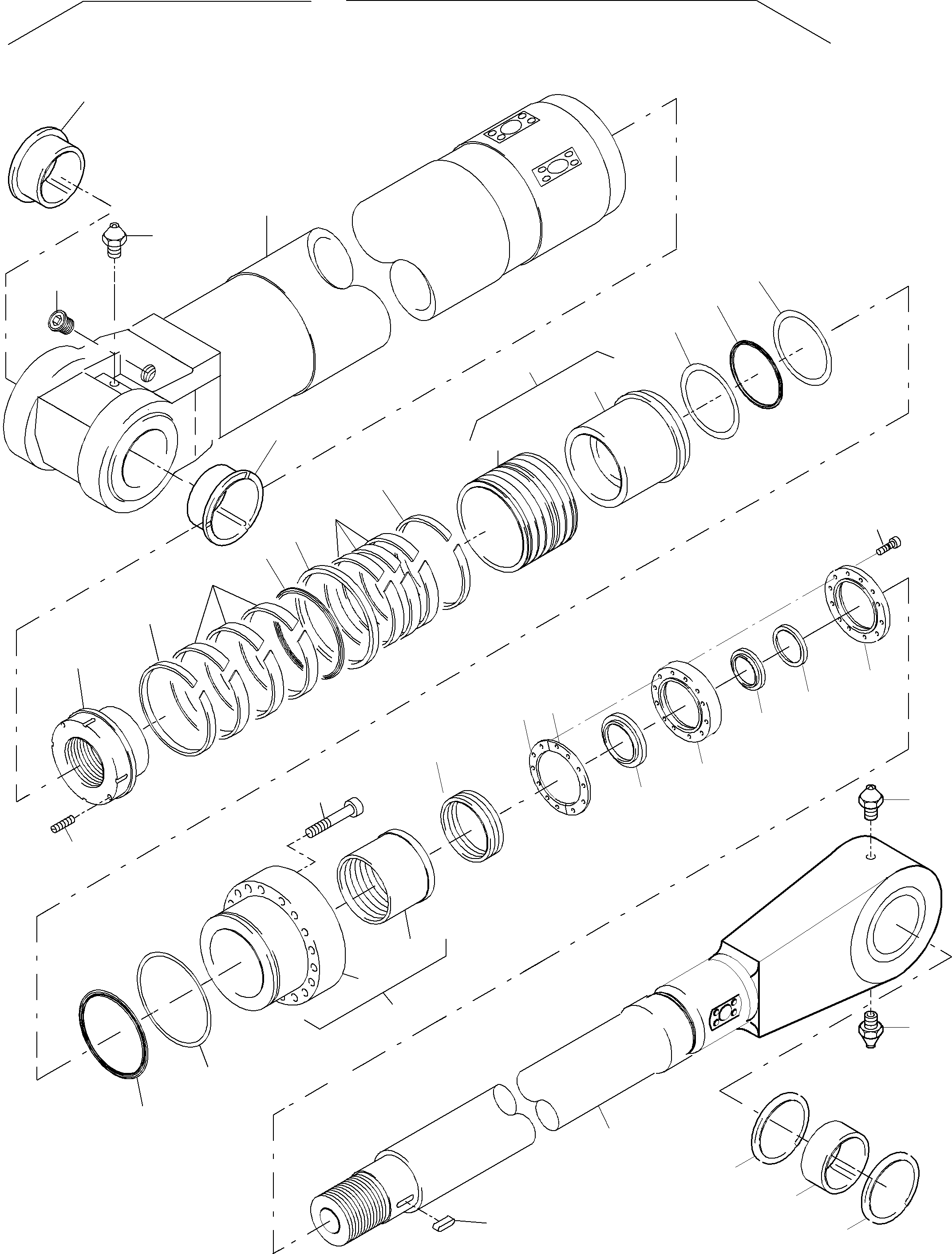 Hydraulic cylinder 932 400 40 KOMATSU