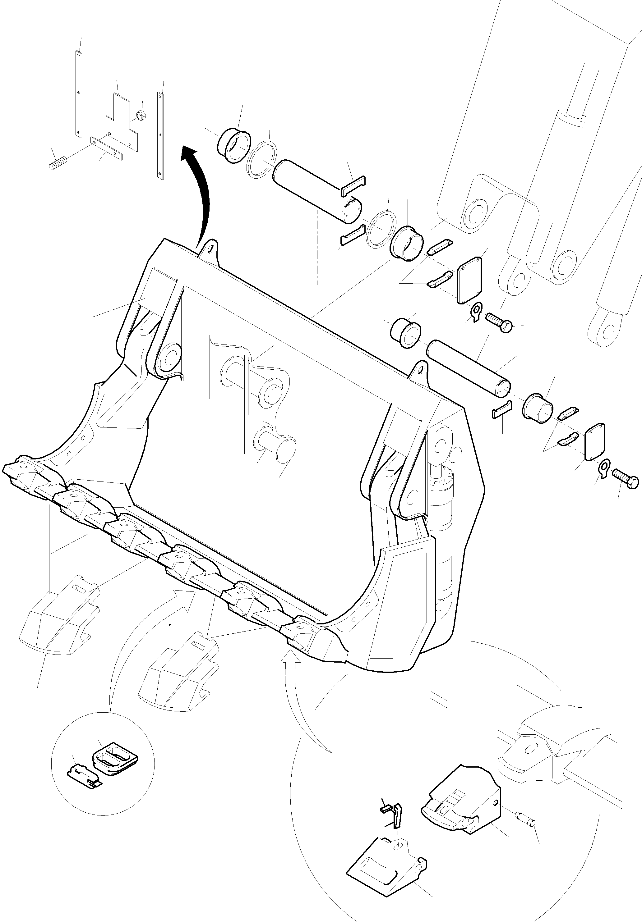 Bucket clam 795 263 73 KOMATSU