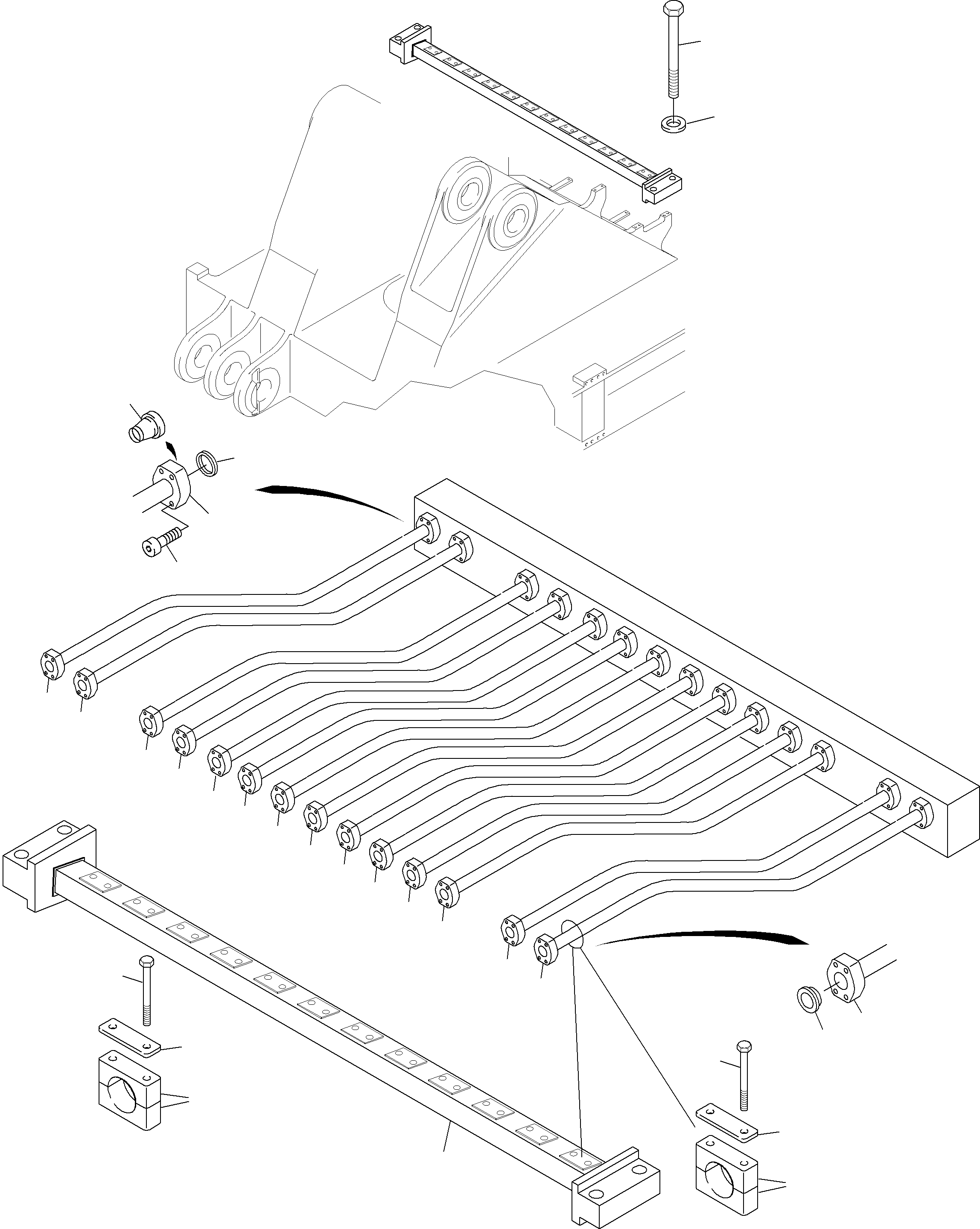 Труба в сборе ø 65 794 923 73 KOMATSU