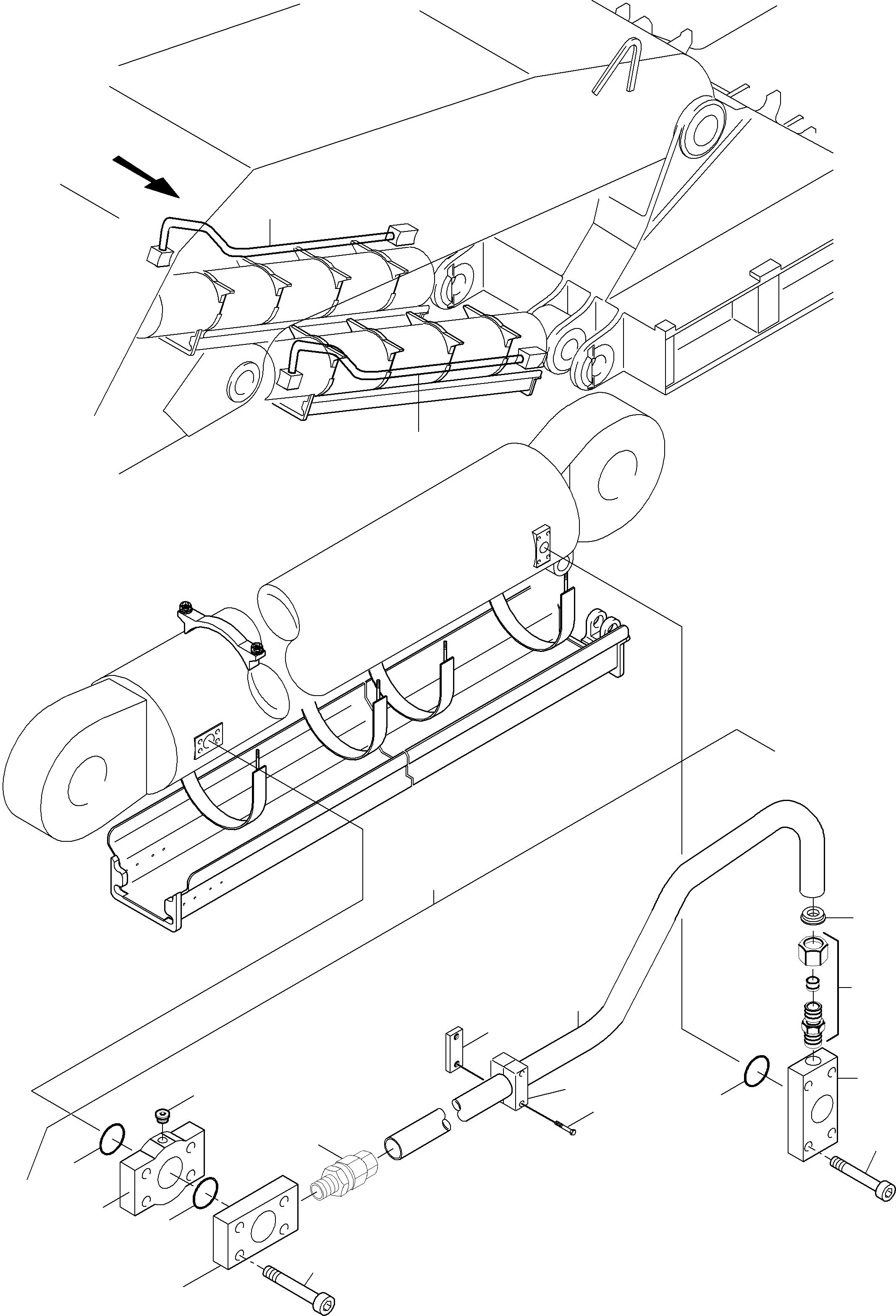 Pipe assy. Ø 16 932 499 40 KOMATSU