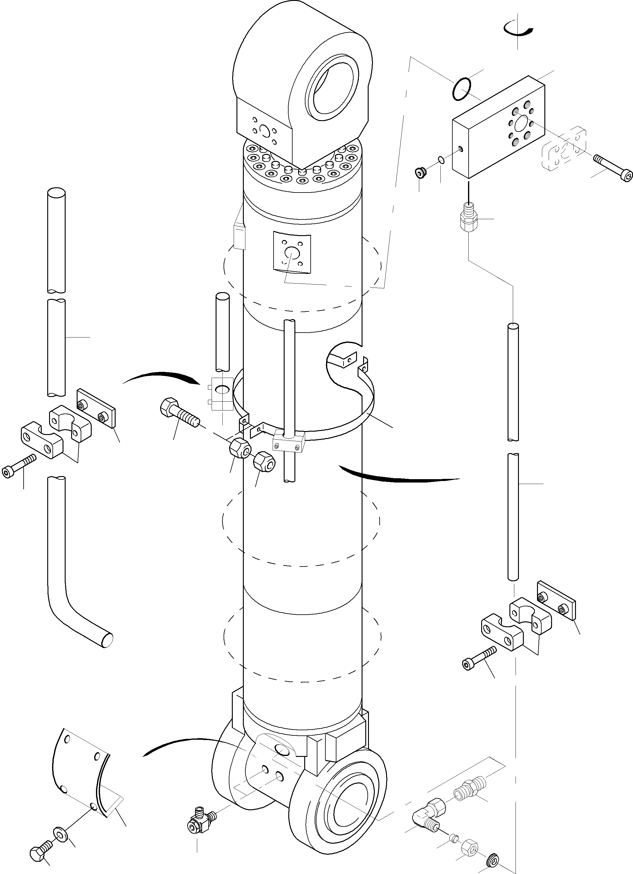 Intermediate flange 2 932 434 40 KOMATSU