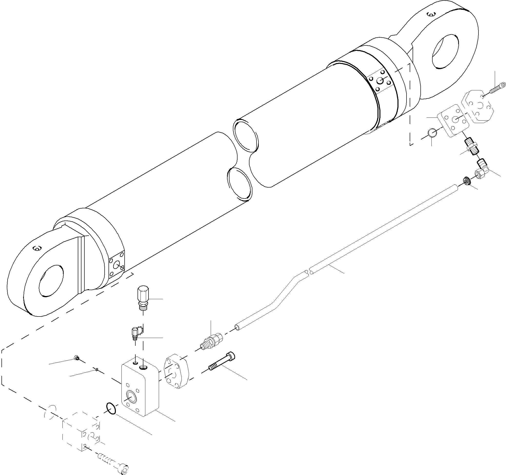 Intermediate flange, clam cylinder r.h. 922 221 40 KOMATSU