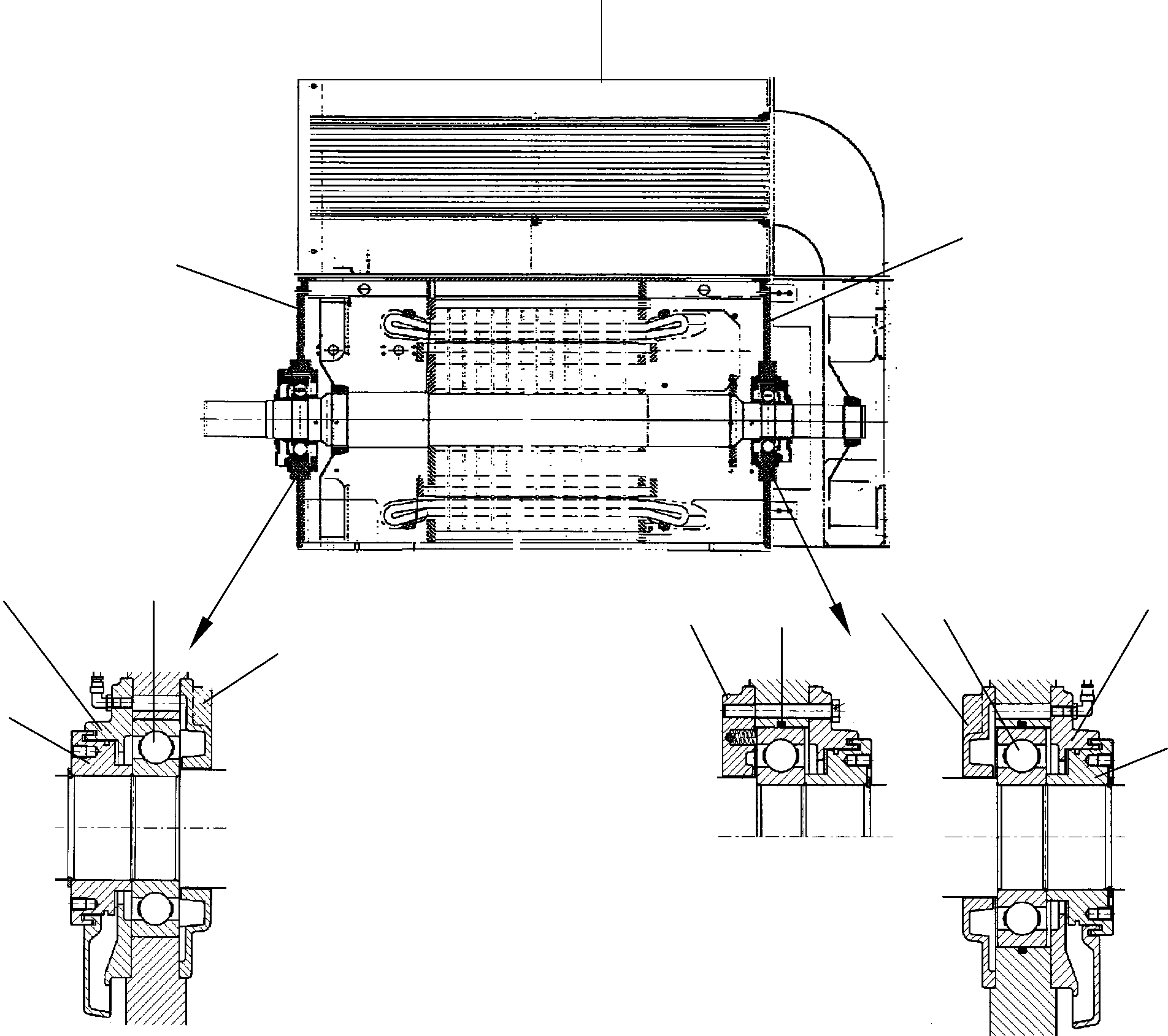 Electric motor 926 561 40 KOMATSU