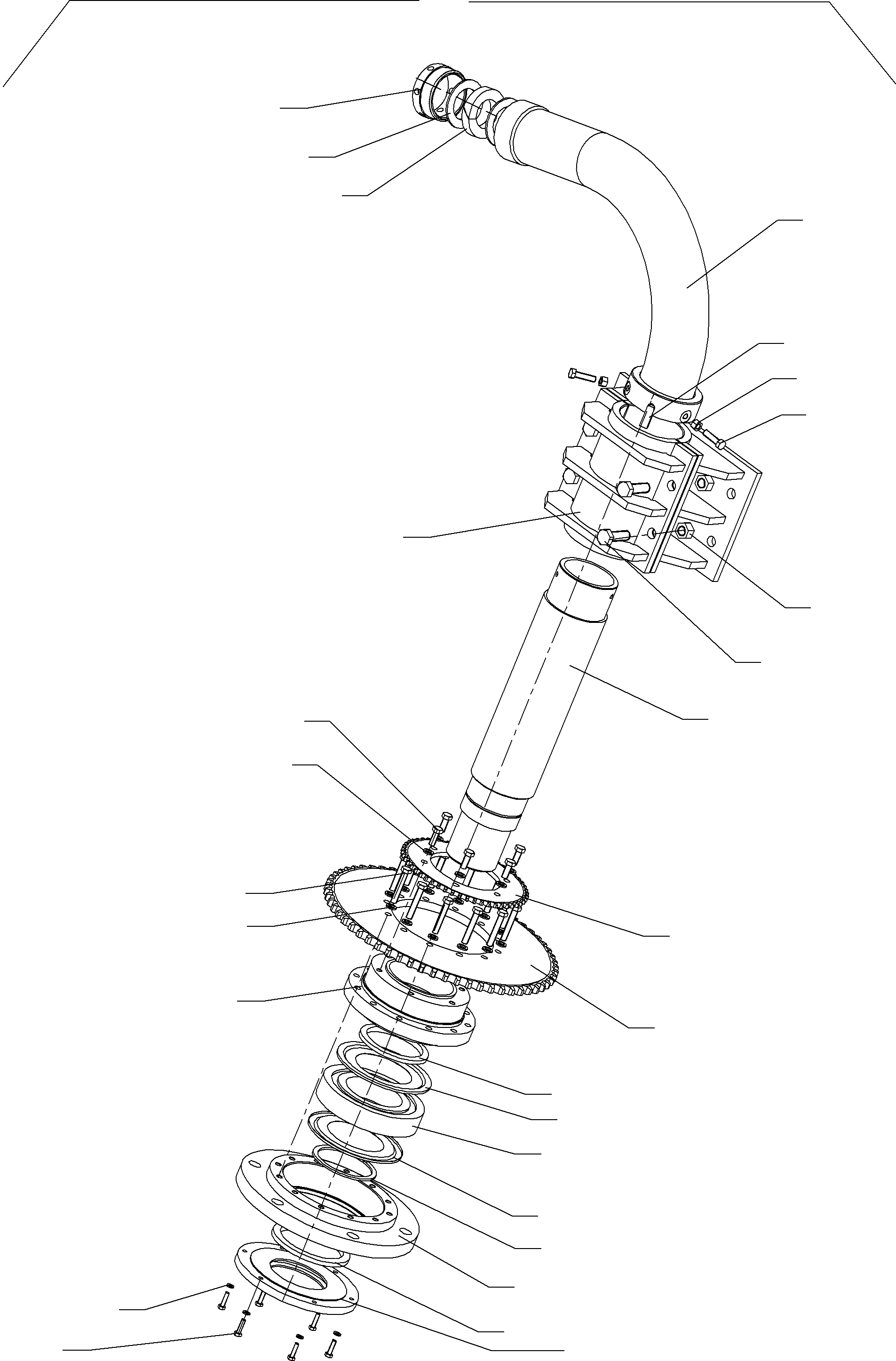 Sleeve shaft 795 211 73 KOMATSU