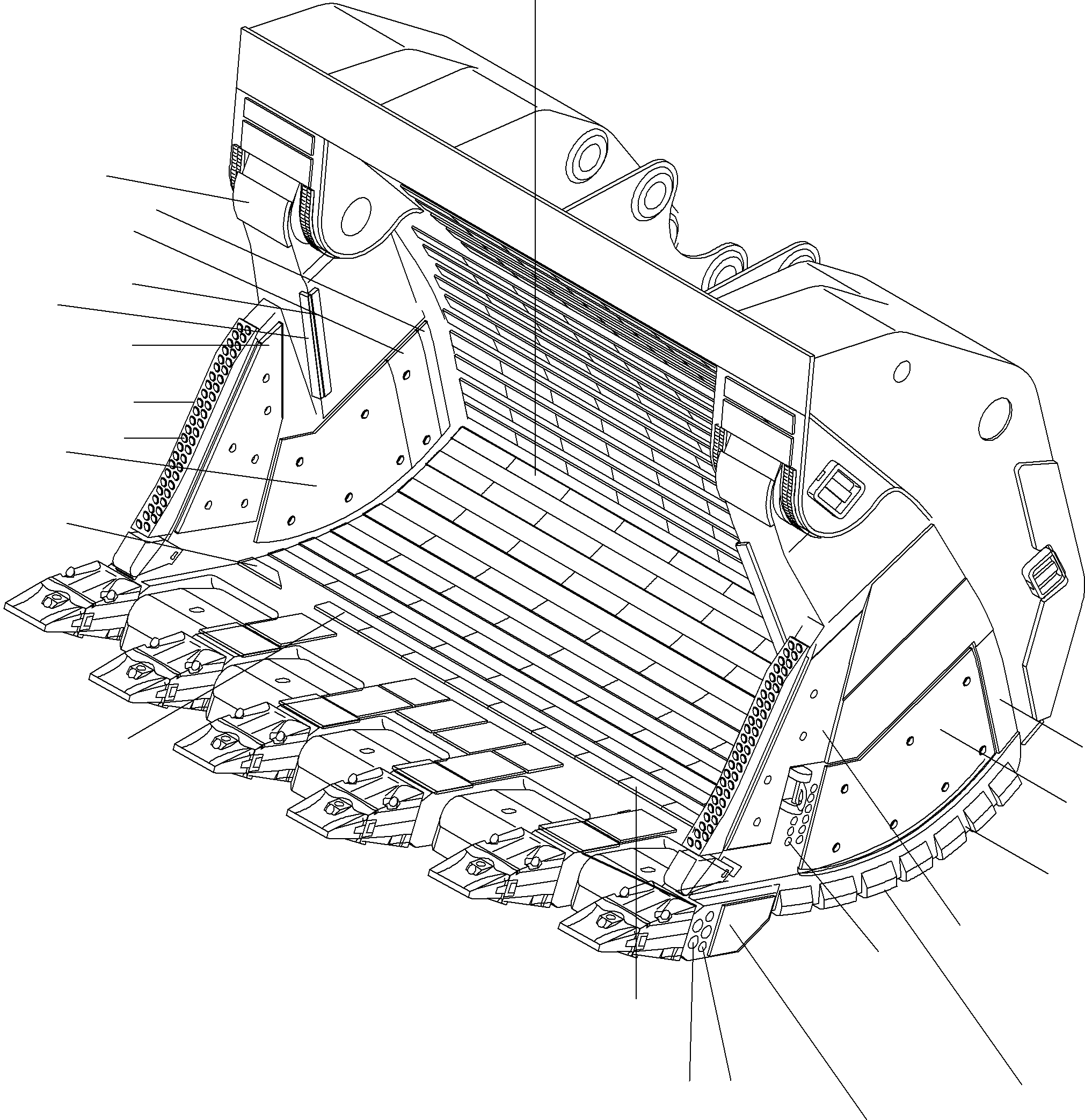 Bucket heel shroud 938 678 40 KOMATSU