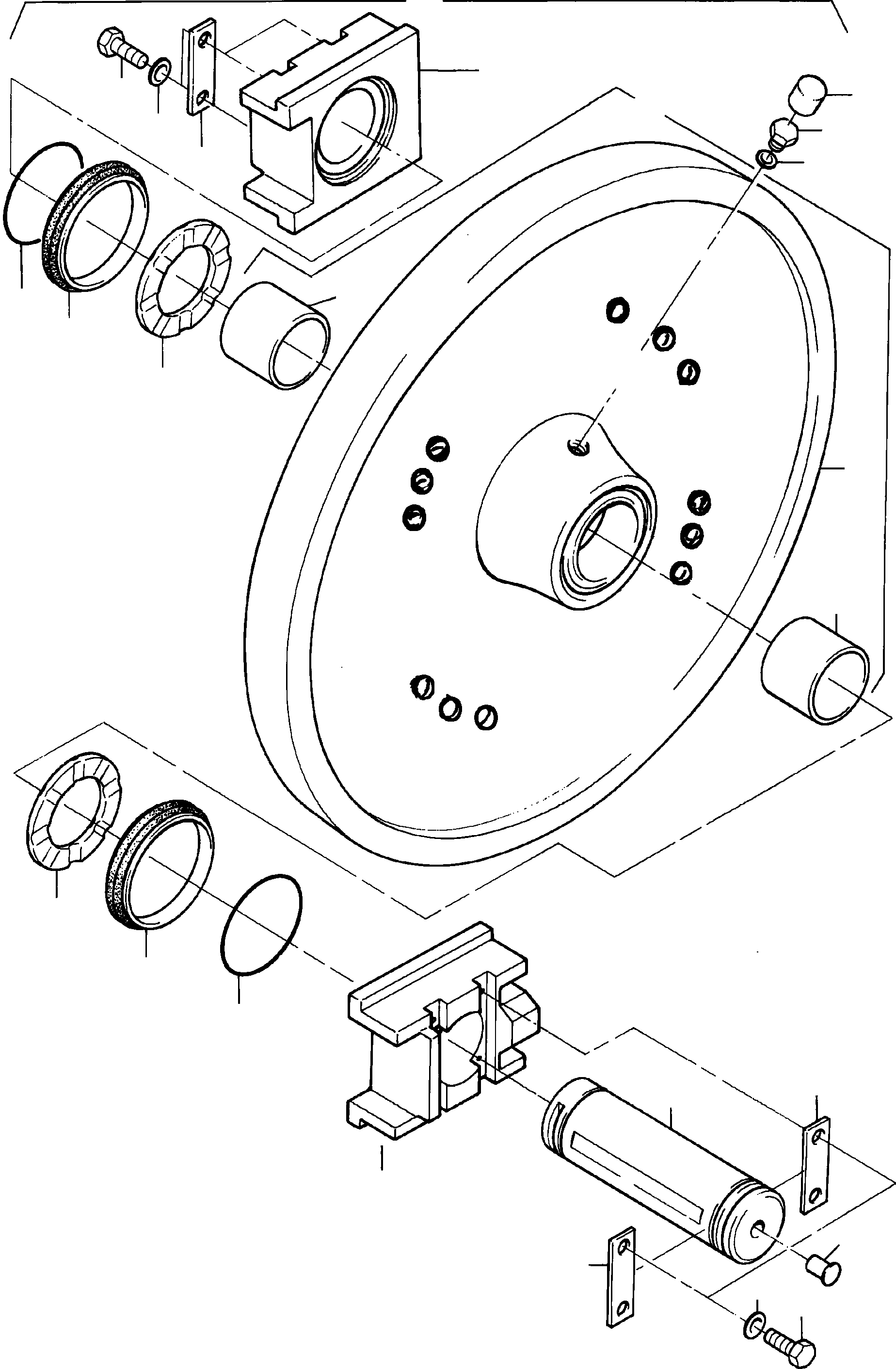 Idler assy. 943 163 40 KOMATSU