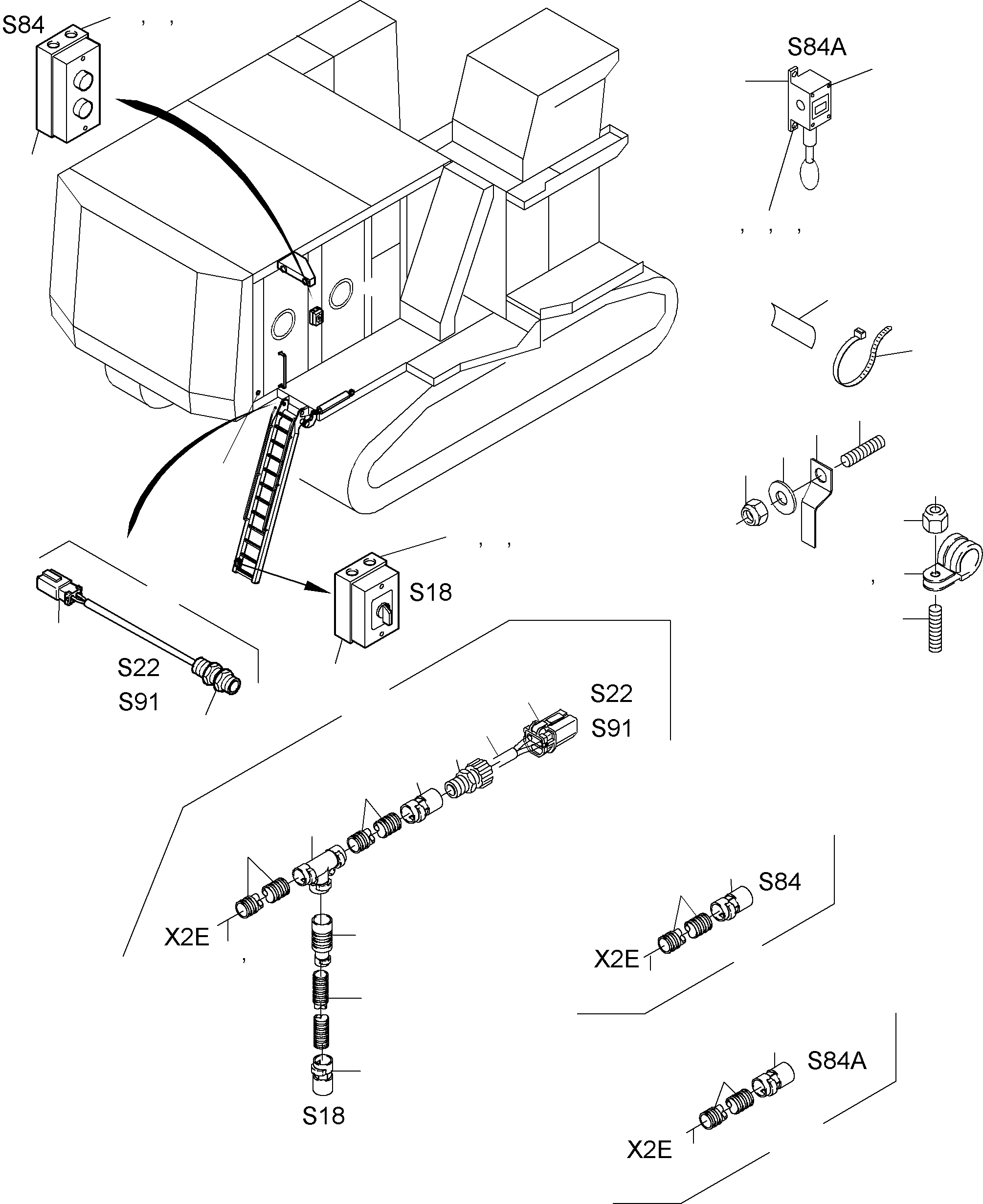 Жгут проводов - ladder S84 946 970 40 KOMATSU