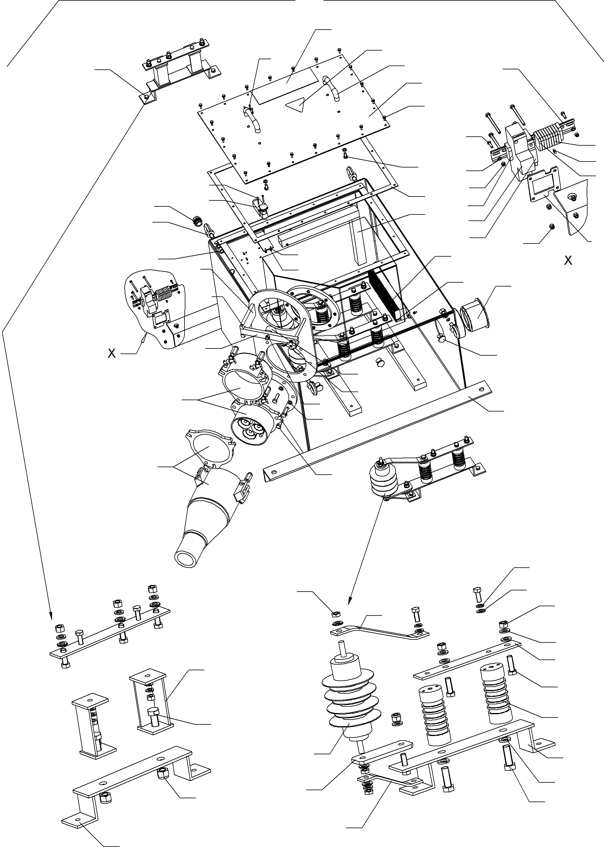 Connection box with overvoltage protection assy. 944 773 40 KOMATSU