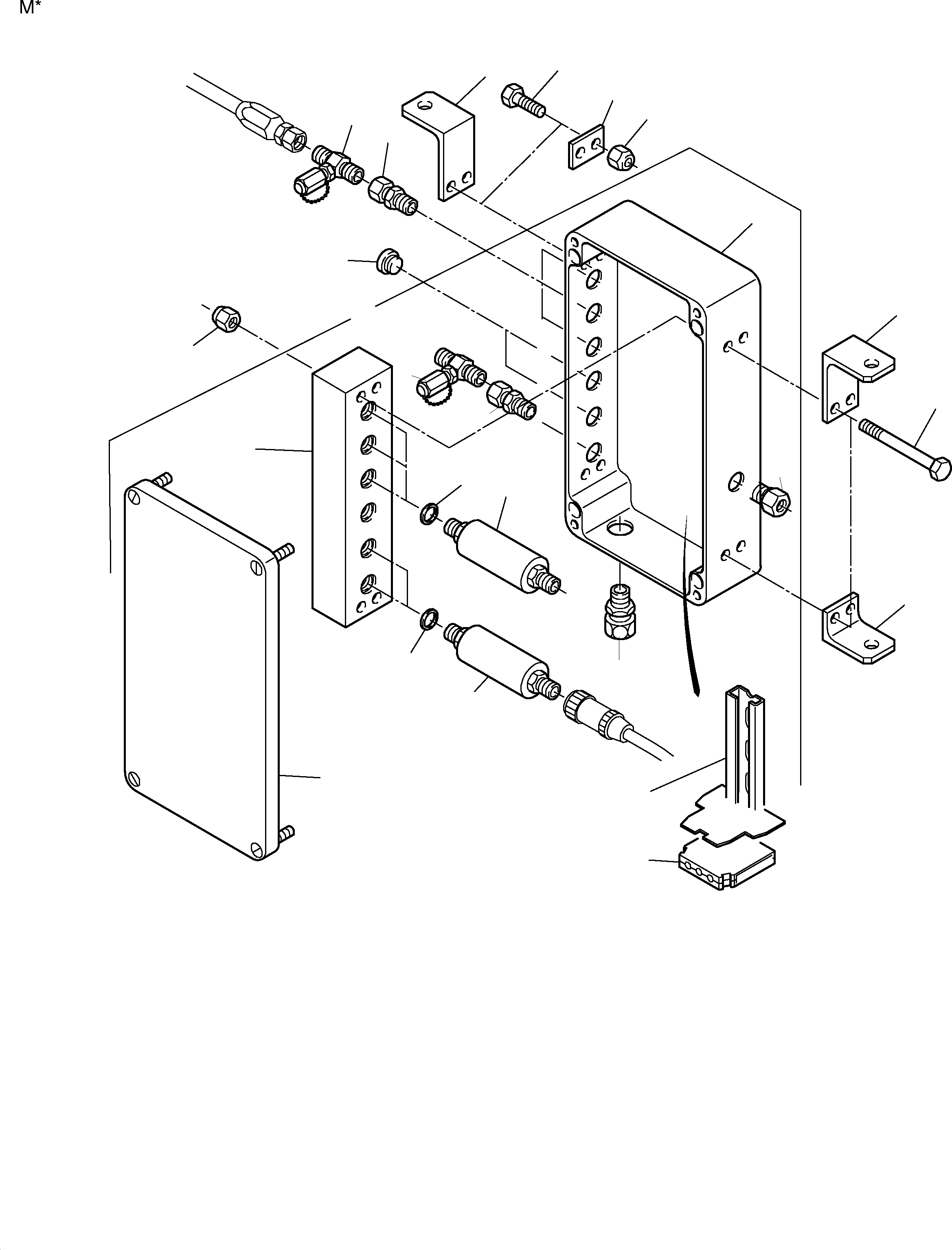 Sensor housing 883 456 40 KOMATSU