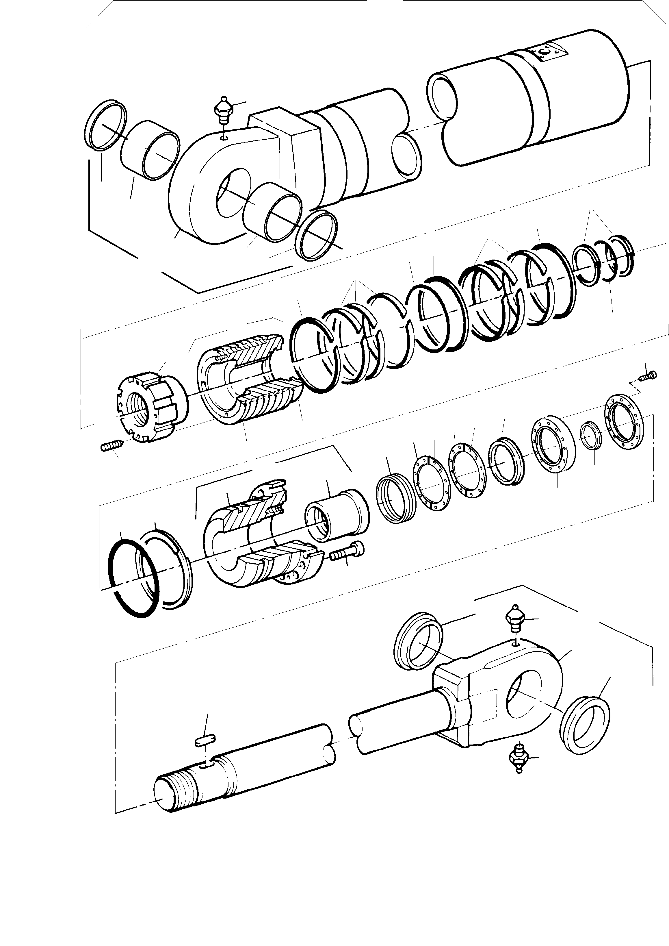 Hydraulic Cylinder 430 650 40 KOMATSU