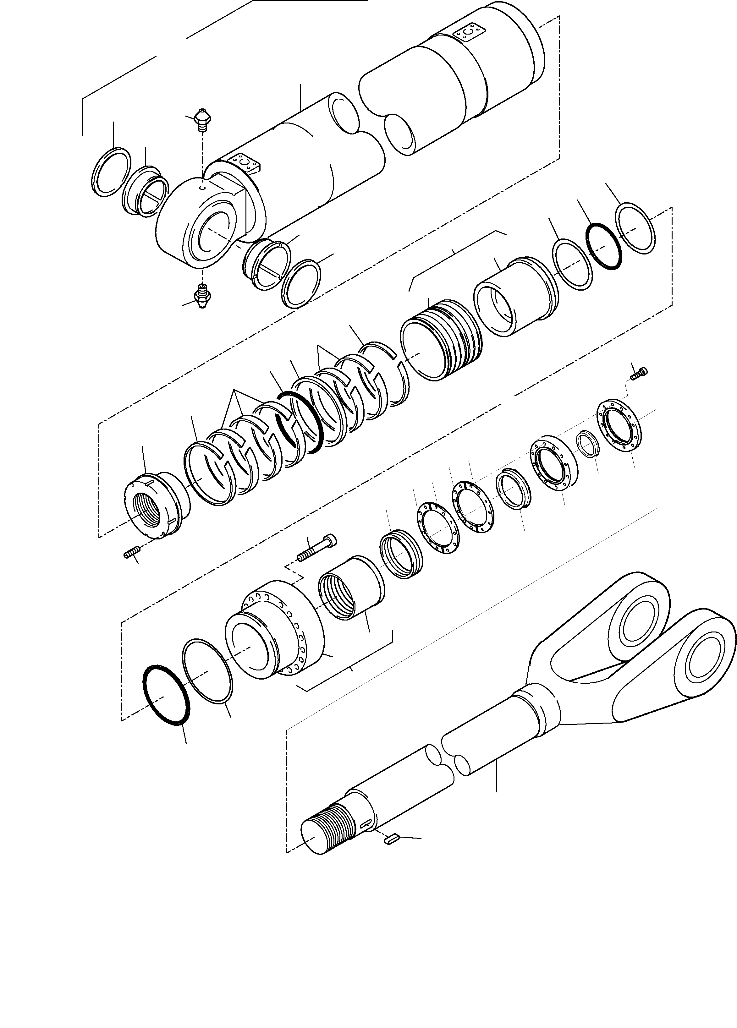 Seal kit for sealing flange fig-nos: 17,18,23 and 27 768 606 73 KOMATSU