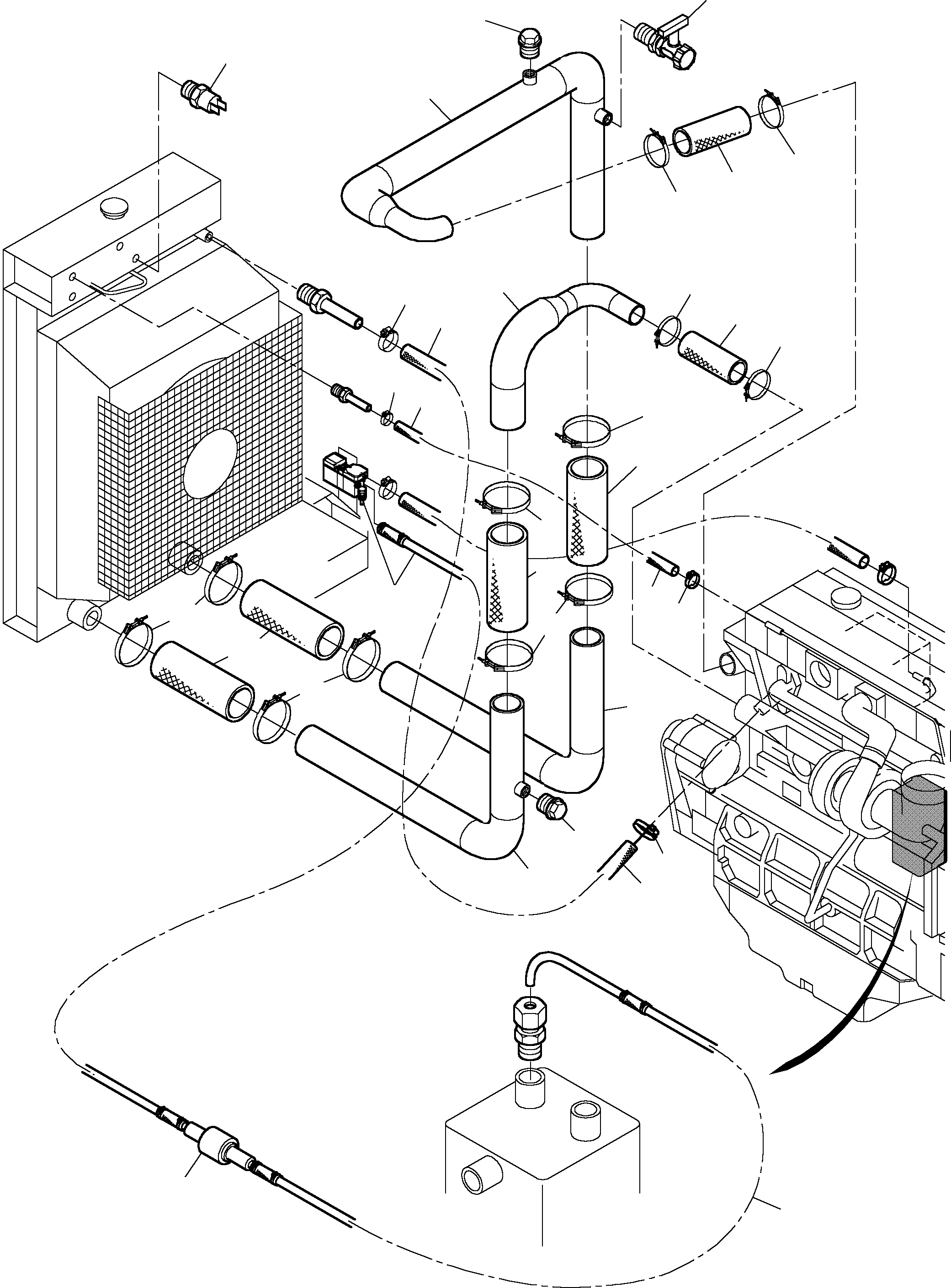 Expansion tank 792 736 73 KOMATSU