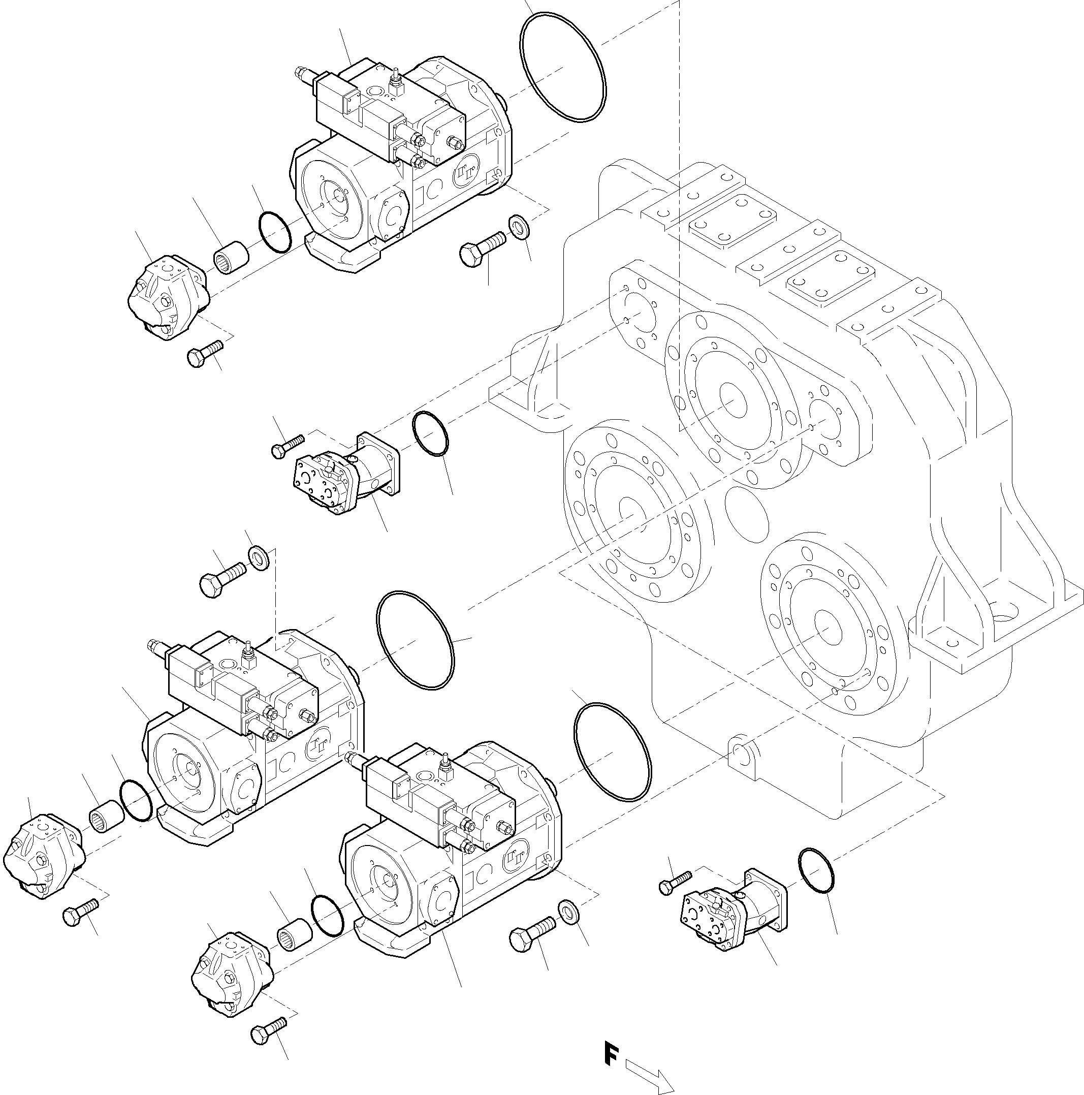Pilot pump 907 608 40 KOMATSU