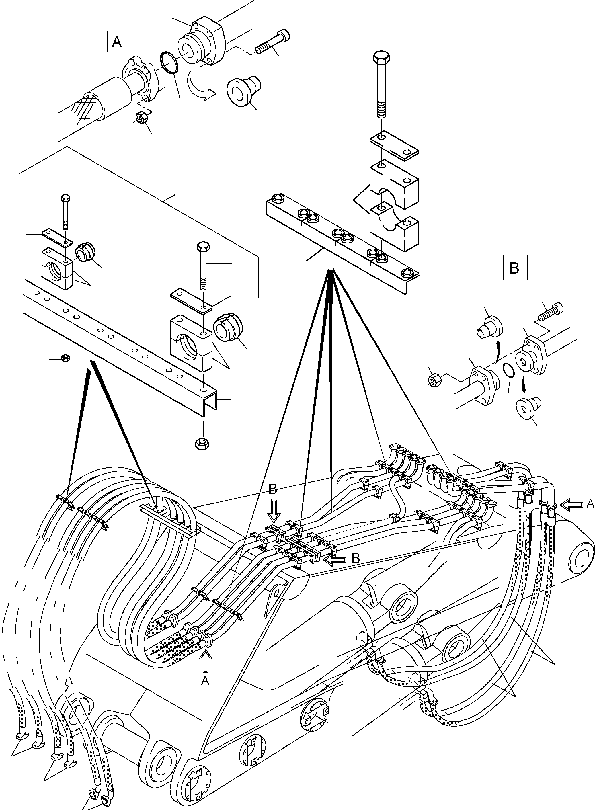 Труба в сборе ø 65 792 479 73 KOMATSU